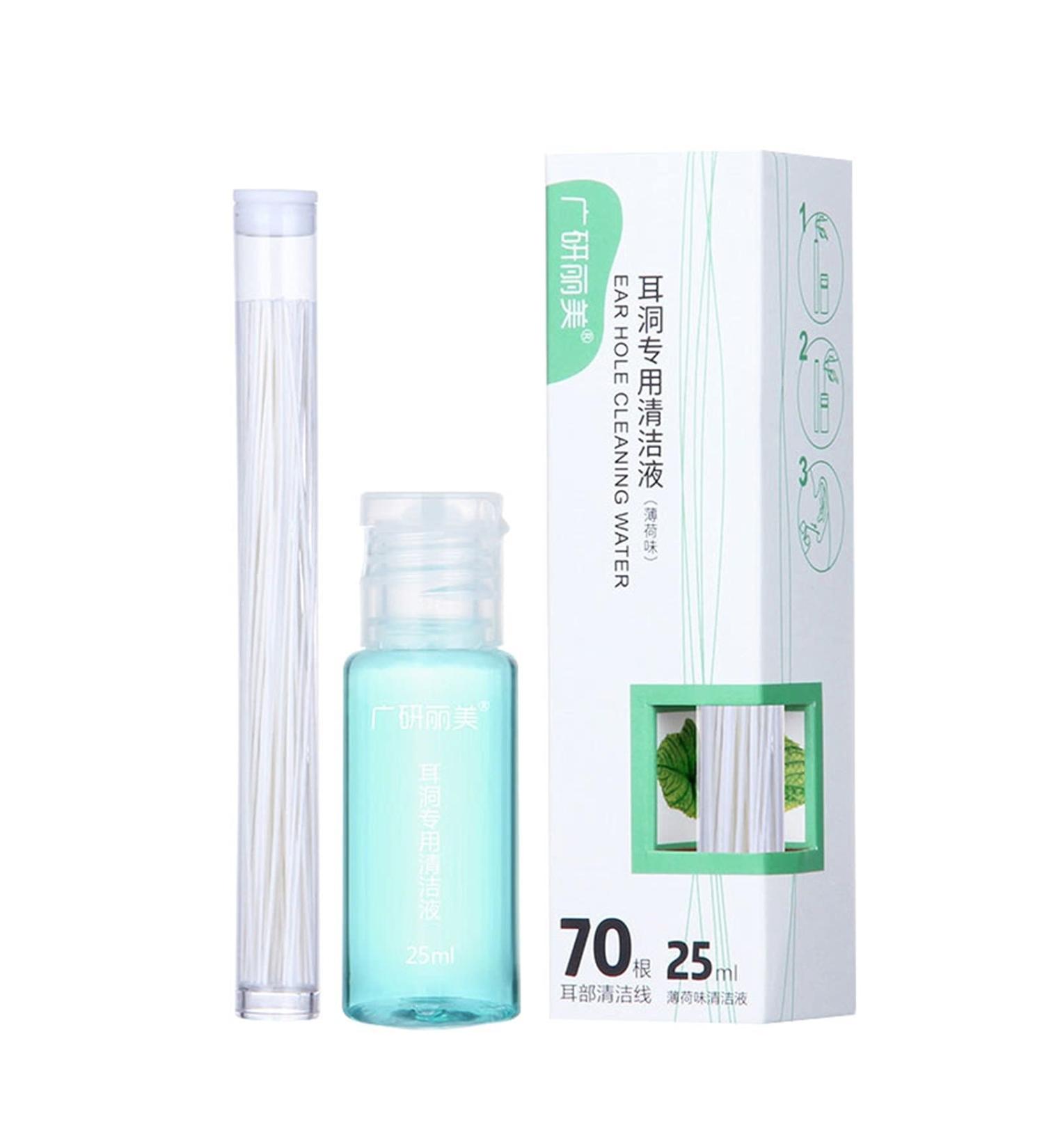 HEIMEABI Ear Line Cleaning Solution 15ml - Ear Wax and Odor Removal Liquid - Tooth Care - Ear Cleaning Kit (White) - Buy Online on GoSupps.com