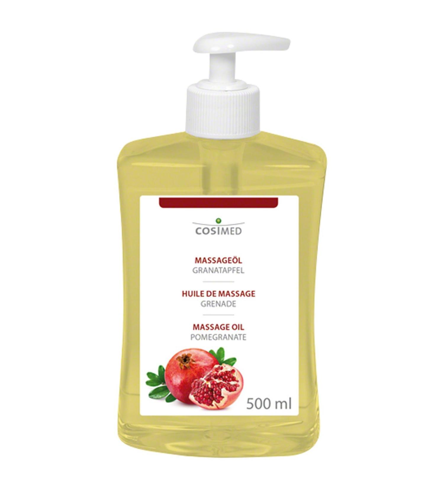 Buy CosiMed Pomegranate Massage Oil with Pressure Dispenser - 500ml | Premium Quality International Shipping - Buy Online on GoSupps.com
