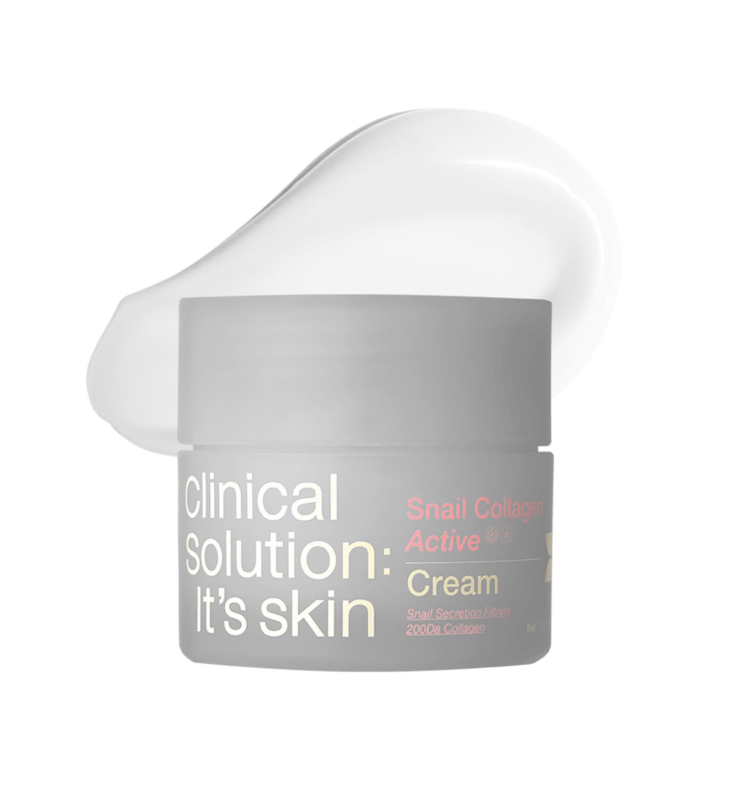 It'S SKIN Active Snail Collagen Cream 1.69 fl.oz Firming Face Cream with Snail Mucin Dual Collagen & Liposome for Elasticity Long Lasting Moisture Non-Greasy Moisturizing Cream Korean Skincare - Buy Online on GoSupps.com