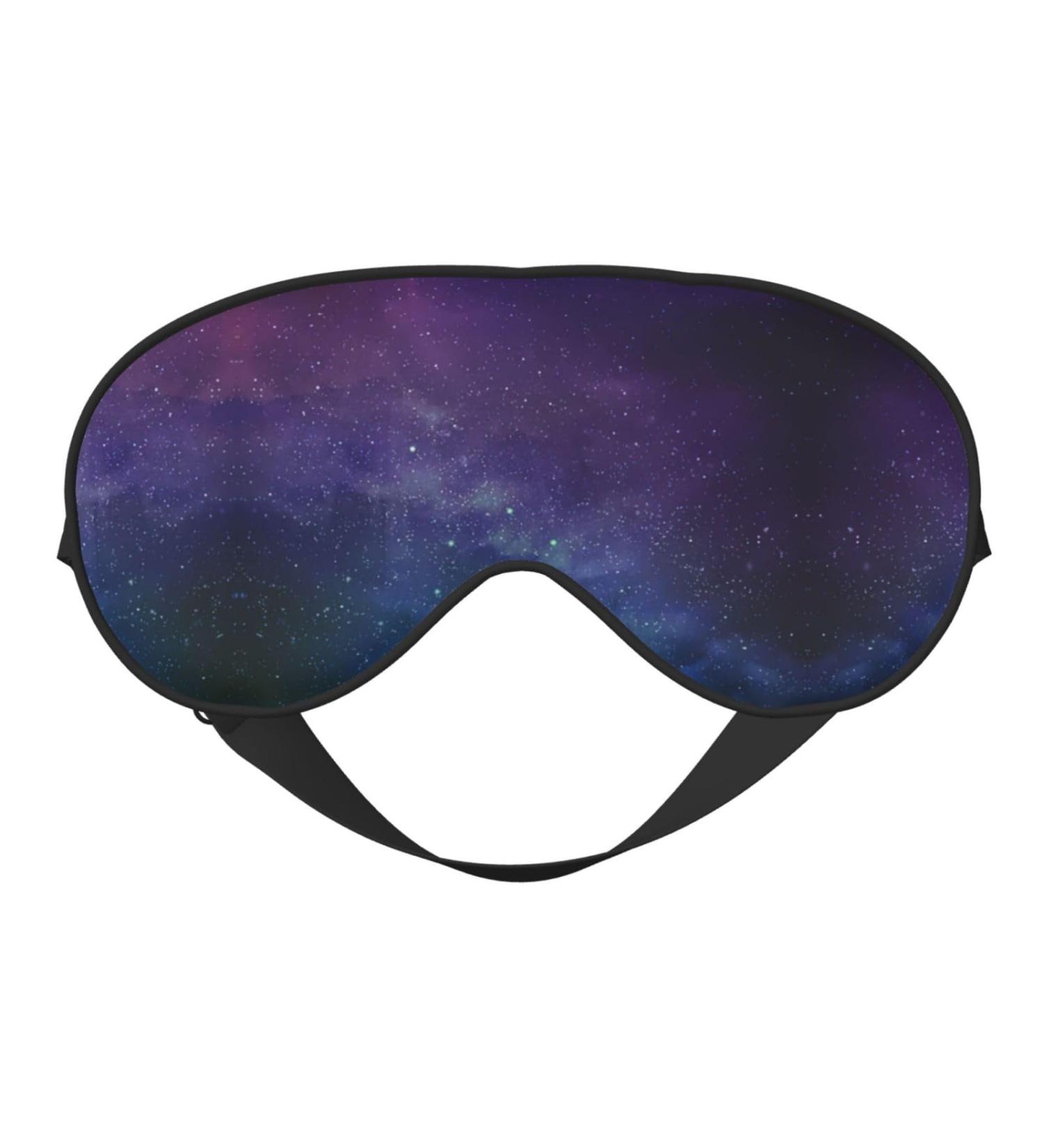 FoRes Universe Stars Galaxy Eye Mask - Light Blocking Adjustable Sleep Mask for Deep Rest - Unisex Adult - Buy Online on GoSupps.com