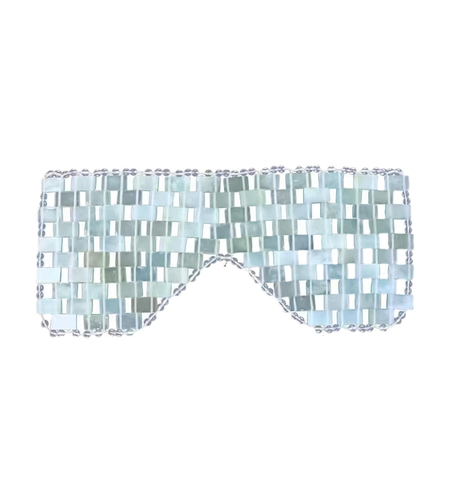 Miaija Jade Eye Mask Natural Jade Eye Cooling Therapy Blindfold Anti Aging Eye Pads Sleep Relax Cover for Puffy Eyes Dark Circles Soothe Eye Fatigue - Buy Online on GoSupps.com