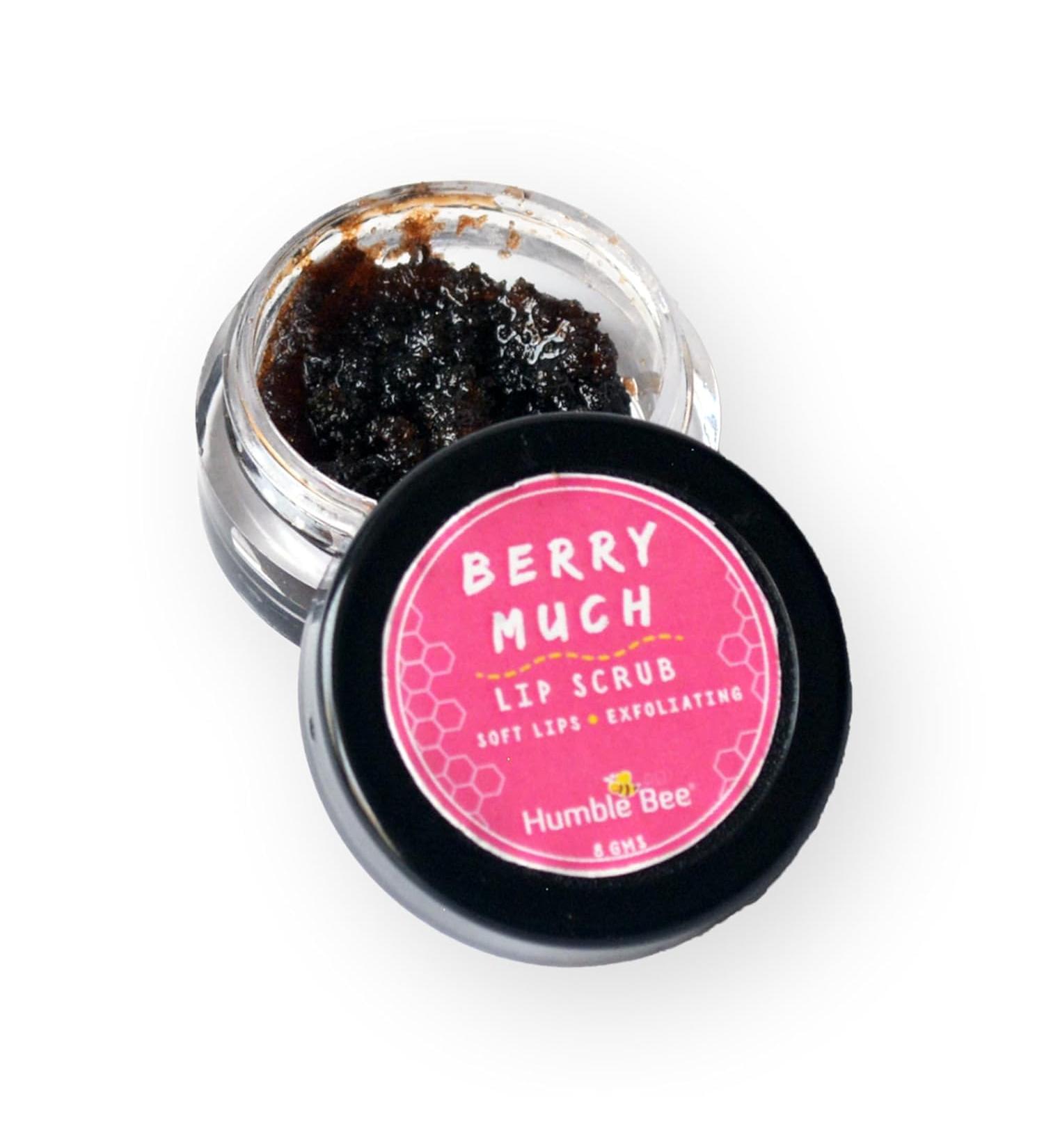 Lip Scrub for Lightening & Brightening - Exfoliates Dark Lips 100% Natural 8g | Berry Much - Buy Online on GoSupps.com