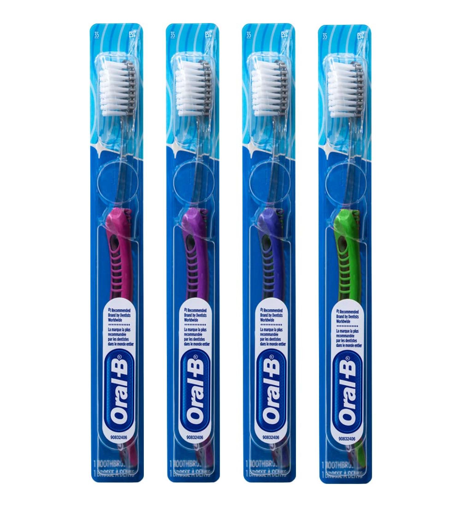 Oral-B Indicator Sensitive Toothbrush 35 Extra Soft - Pack of 4 (Colors Vary) - Buy Online on GoSupps.com