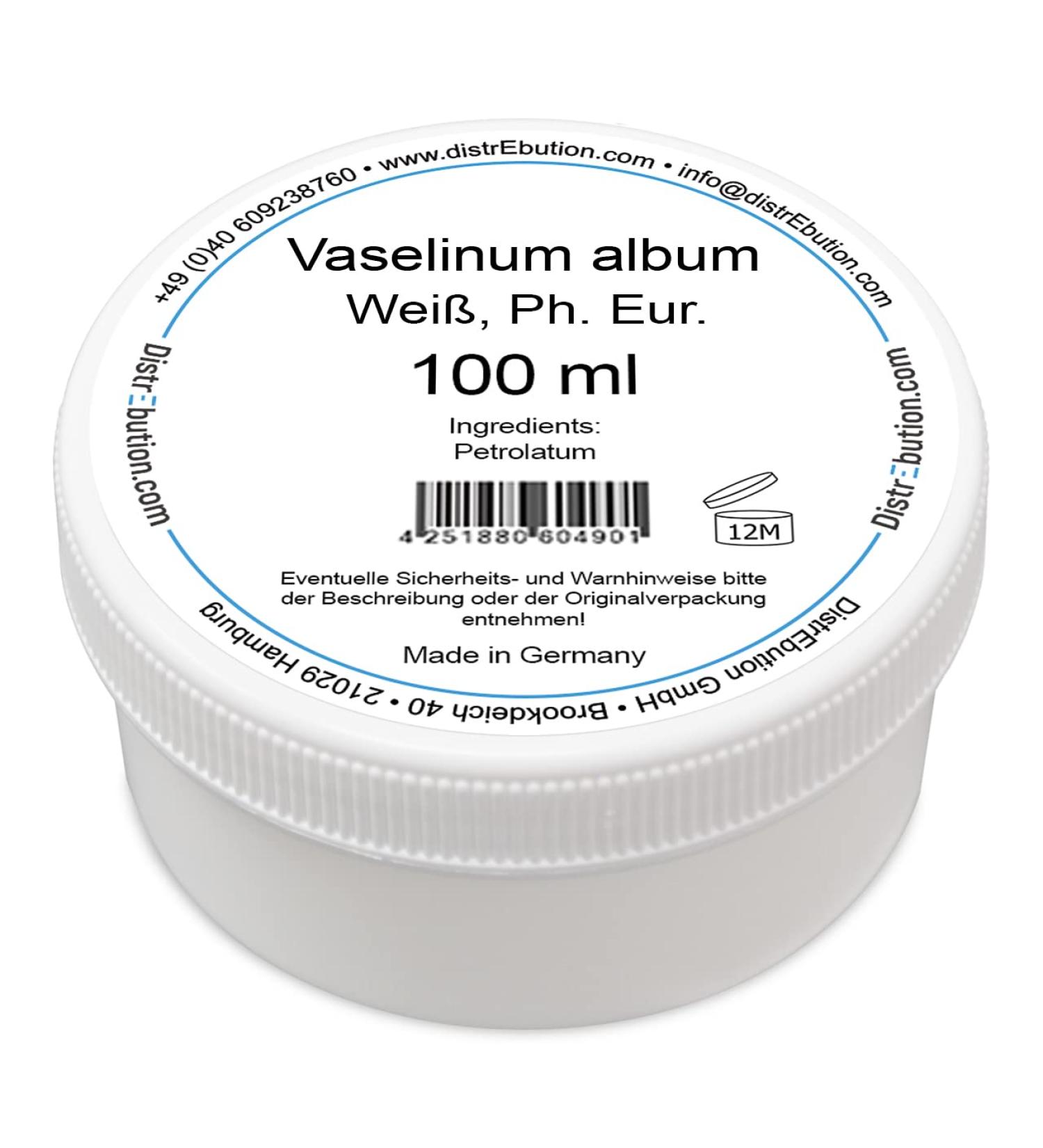 Vaselinum Album 100ml - Premium Care Application Ph. Eur. Petrolatum Made in Germany | Fast International Shipping - Buy Online on GoSupps.com