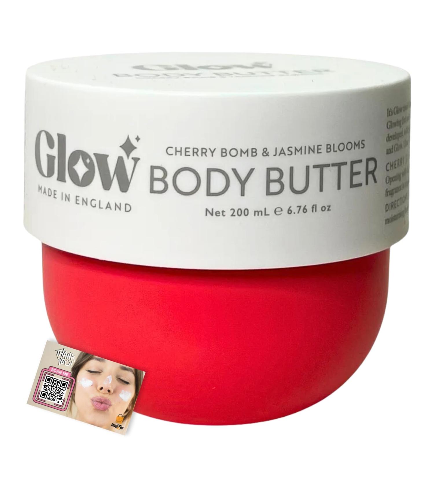 Nourishing Body Butter 200ml - Firming Moisturizer for Supple & Smooth Skin - Includes ShopZee Skincare eBook (Cherry Bomb & Jasmine Blooms) - Buy Online on GoSupps.com