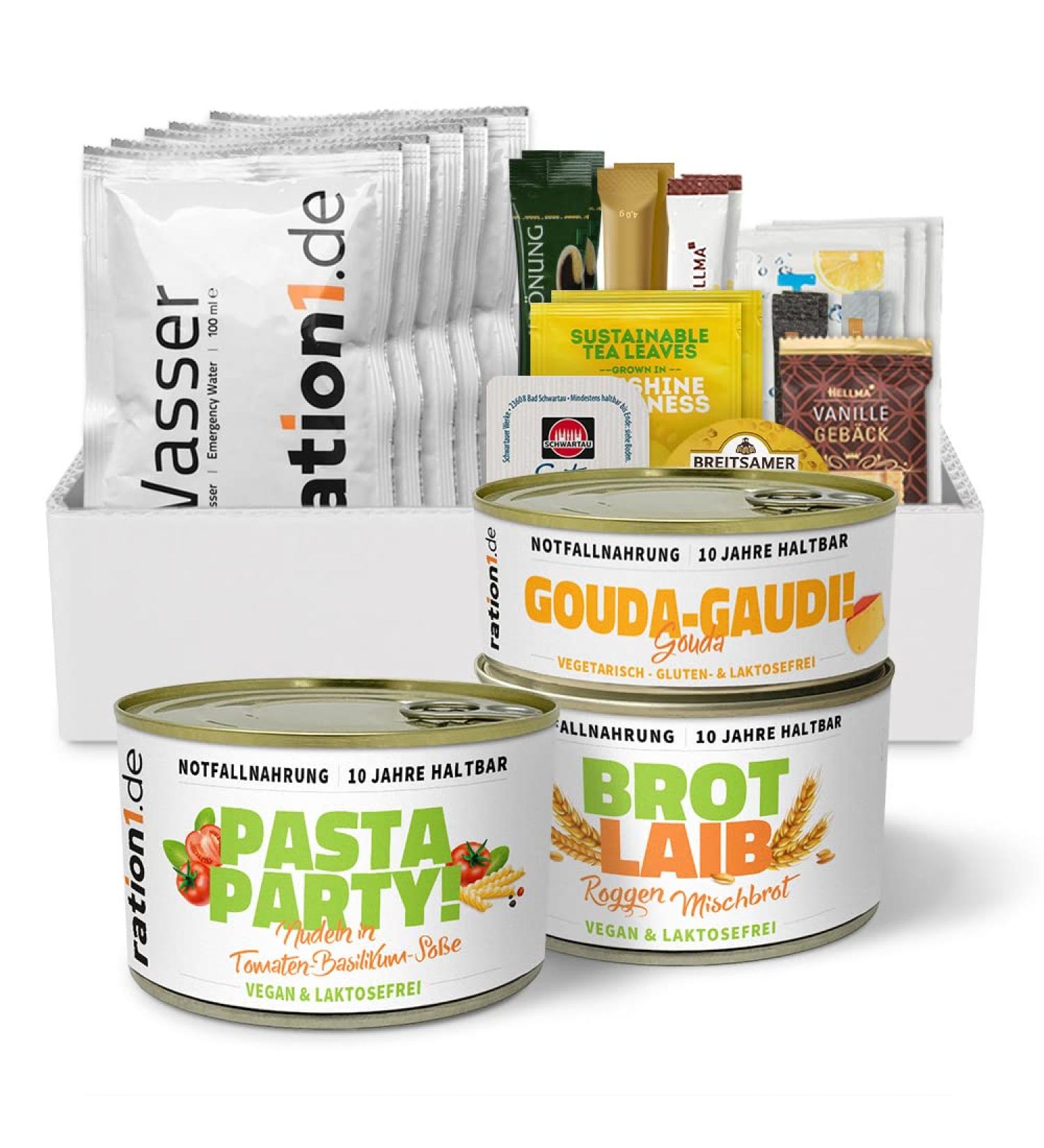 Ration1 Long-Term EPA Pasta in Tomato-Basil Sauce | Vegan & Lactose-Free | Premium Daily Ration for International Shipping - Buy Online on GoSupps.com