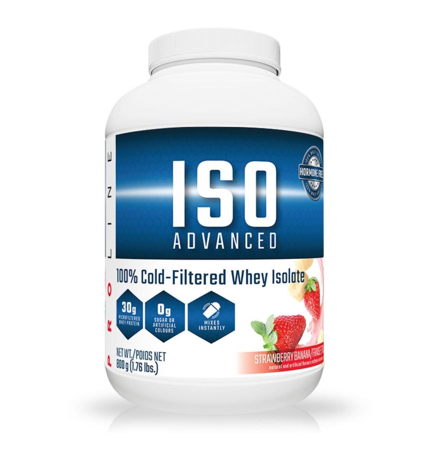 Pro Line Iso Advanced Whey Protein Isolate | 30 Grams Microfiltered Whey Isolate Protein | Sugar Free Low Fat Low Lactose Soy Free Whey Protein Powder (1.76LB Strawberry Banana) Strawberry Banana 1.76LB - Buy Online on GoSupps.com