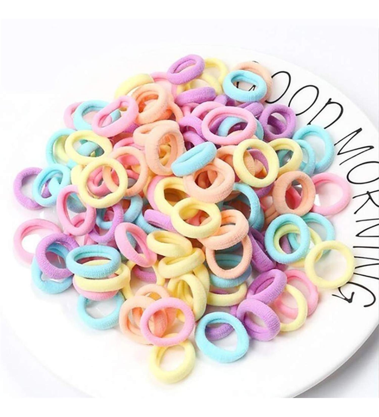 Bismarckber 100pcs Hair Ties for Toddlers & Baby Girls - Colorful Durable & Perfect for All Hair Types - Buy Online on GoSupps.com