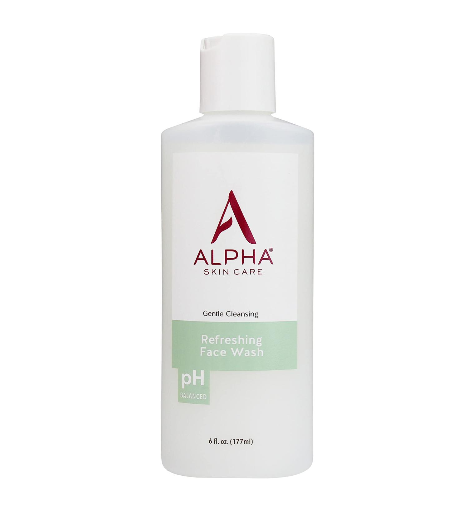 Alpha Skin Care Refreshing Face Wash - Anti-Aging Citric AHA Formula | Gently Cleanses, Purifies, Tones & Restores PH | For All Skin Types | 6 Fl Oz - Buy Online on GoSupps.com