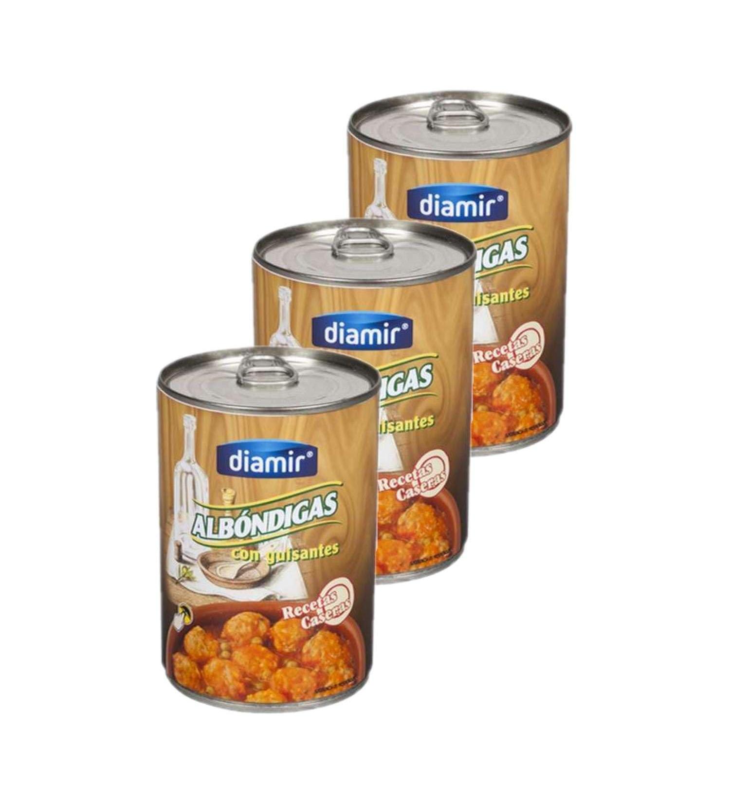 diamir Lot 3x Meatballs with peas - Box 420g