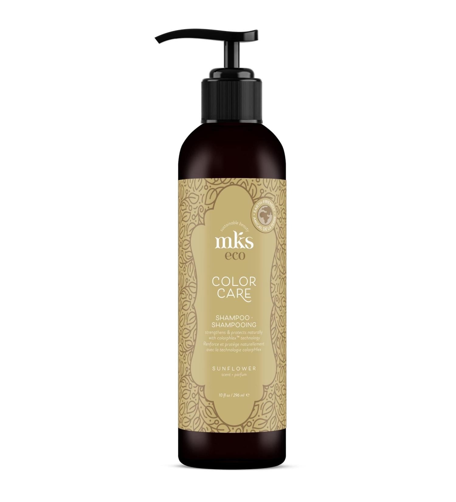 MKS Eco Color Care Shampoo - Sunflower Scent | Protect & Prolong Color | Vegan & Cruelty Free | With Argan & Hemp Oil - 10 fl oz - Buy Online on GoSupps.com