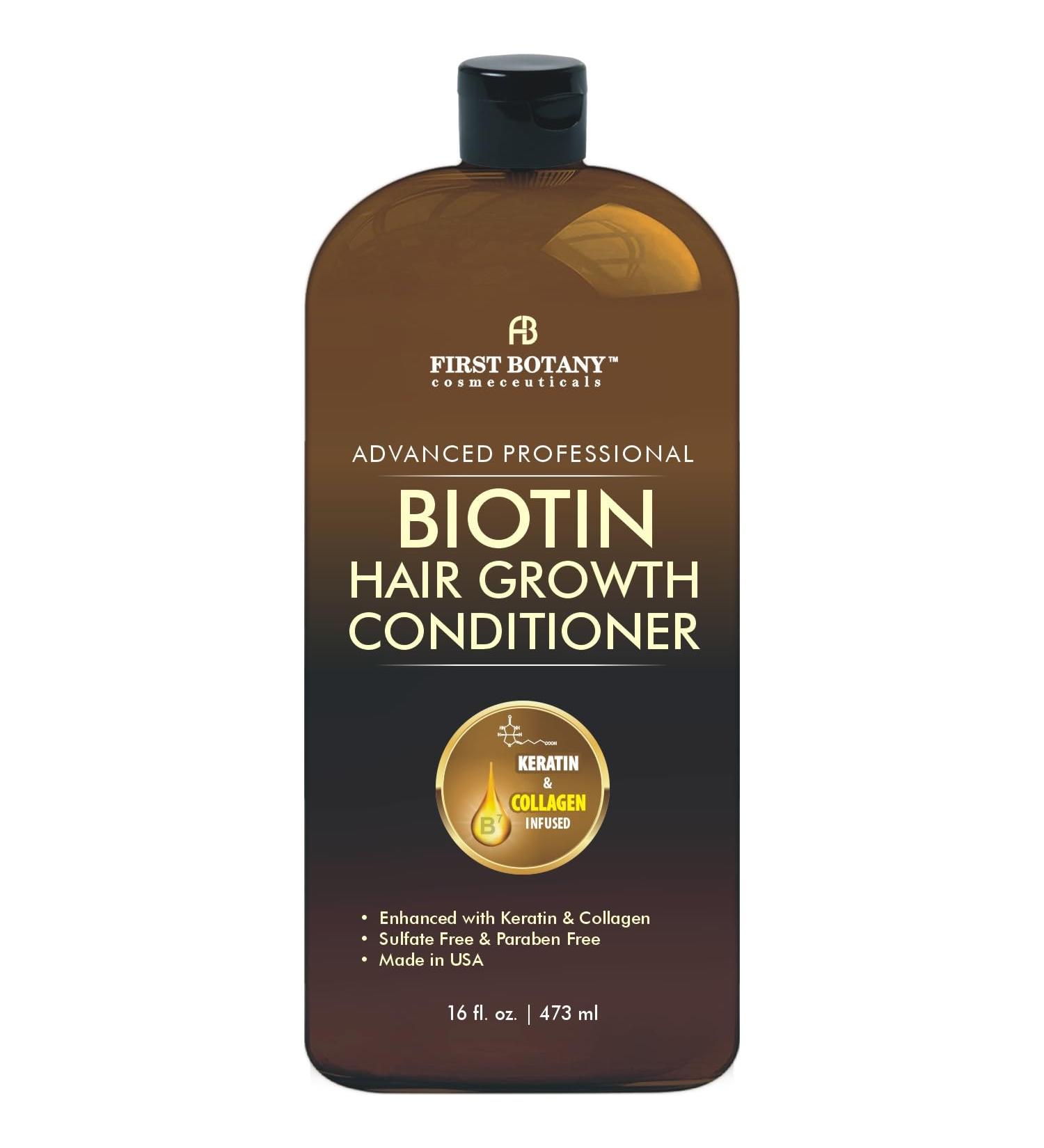 Hair Regrowth & Anti Hair Loss Conditioner - 16 oz | DHT Blockers Collagen & Stem Cells | Hydrating Detoxifying & Volumizing for Men & Women - Buy Online on GoSupps.com