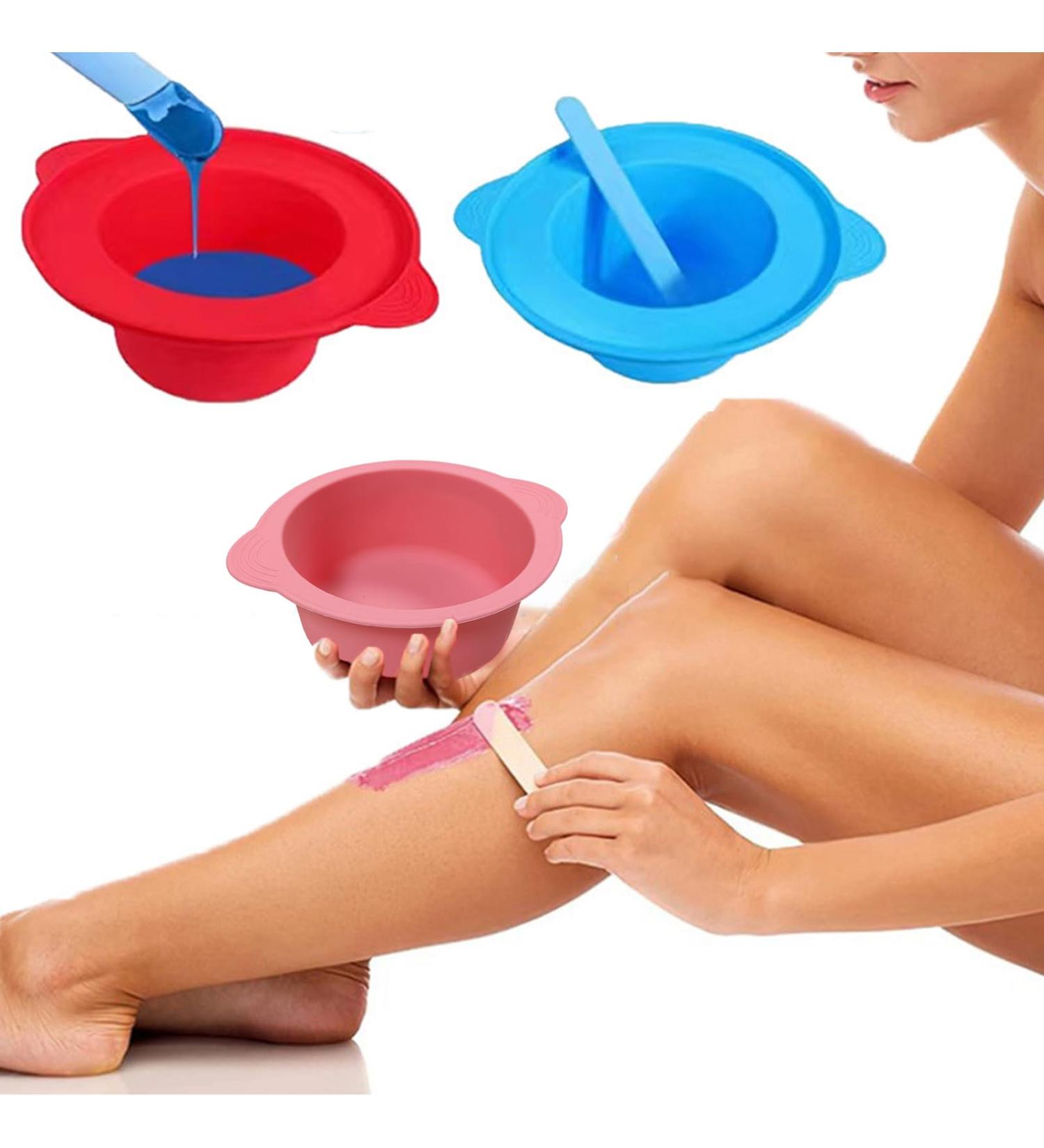 3-Pack Non-Stick Wax Warmer Replacement Bowls & Spatulas - Ideal for Hair Removal & Depilation - Buy Online on GoSupps.com
