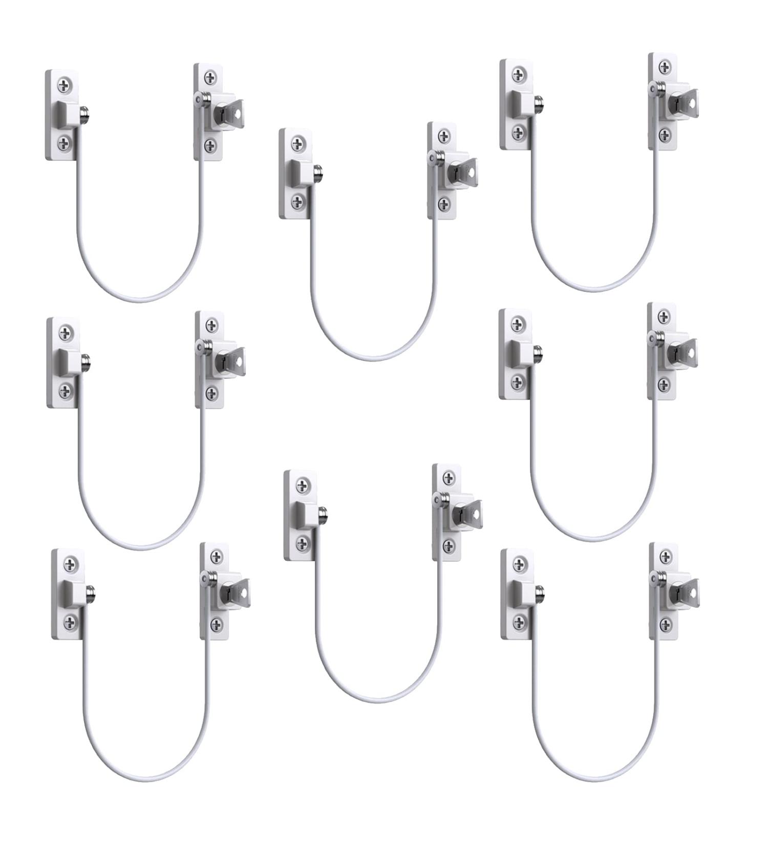 Window Restrictor HOMGEN Professional 8pcs Window Restrictor Locks Baby Security Window Locks for Child Baby Safety Window Restrictor Locks with Screws Keys Perfect for The Children Safety Style-A - Buy Online on GoSupps.com