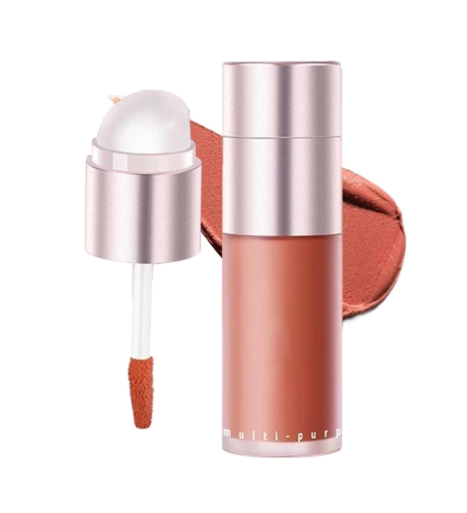 Cream Blush Eyeshadow Cream Blush for Cheeks Double Sided Facial Cosmetics Long Lasting for Women Birthday School Office Dating Wedding Vacation Travel 2 - Buy Online on GoSupps.com