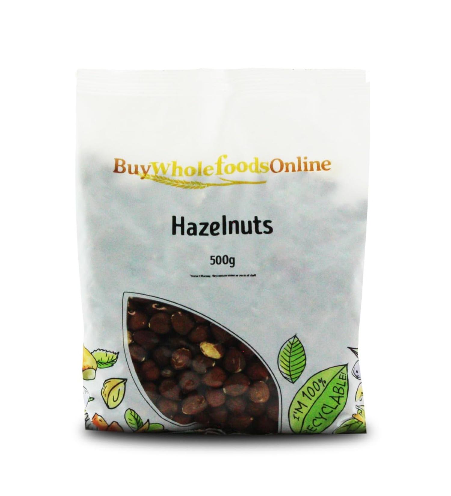 Hazelnuts Whole Raw 500g (BWFO)