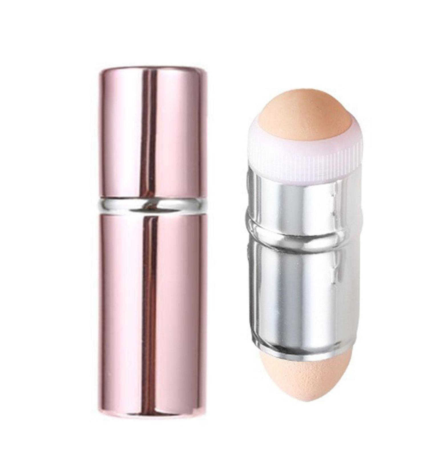 Double Head Design Oil-Absorbing Volcanic Face Roller Portable and Reusable Oil-Resistant Facial Tool Face Makeup Facial Skincare Tool for Facial Massage/l Pink - Buy Online on GoSupps.com