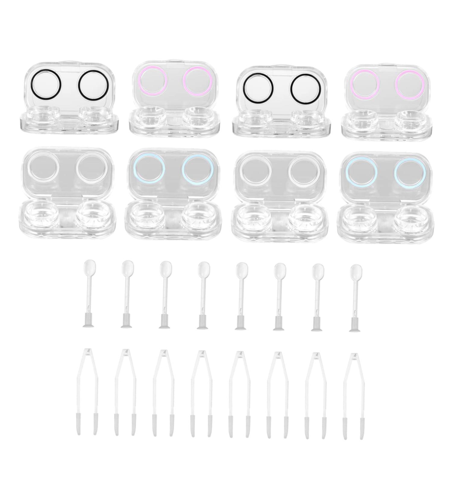 Shop Wofashpuret 8-Unit Clear Contact Lens Case - Portable Eye Care Holder & Invisible Apron - International Shipping Available - Buy Online on GoSupps.com