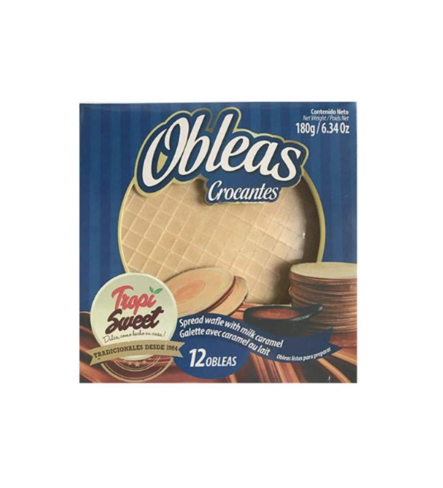 GUSTO LATINO Obleas con Arequipe - Waffers and Caramel Spread 12CT - Imported from Colombia