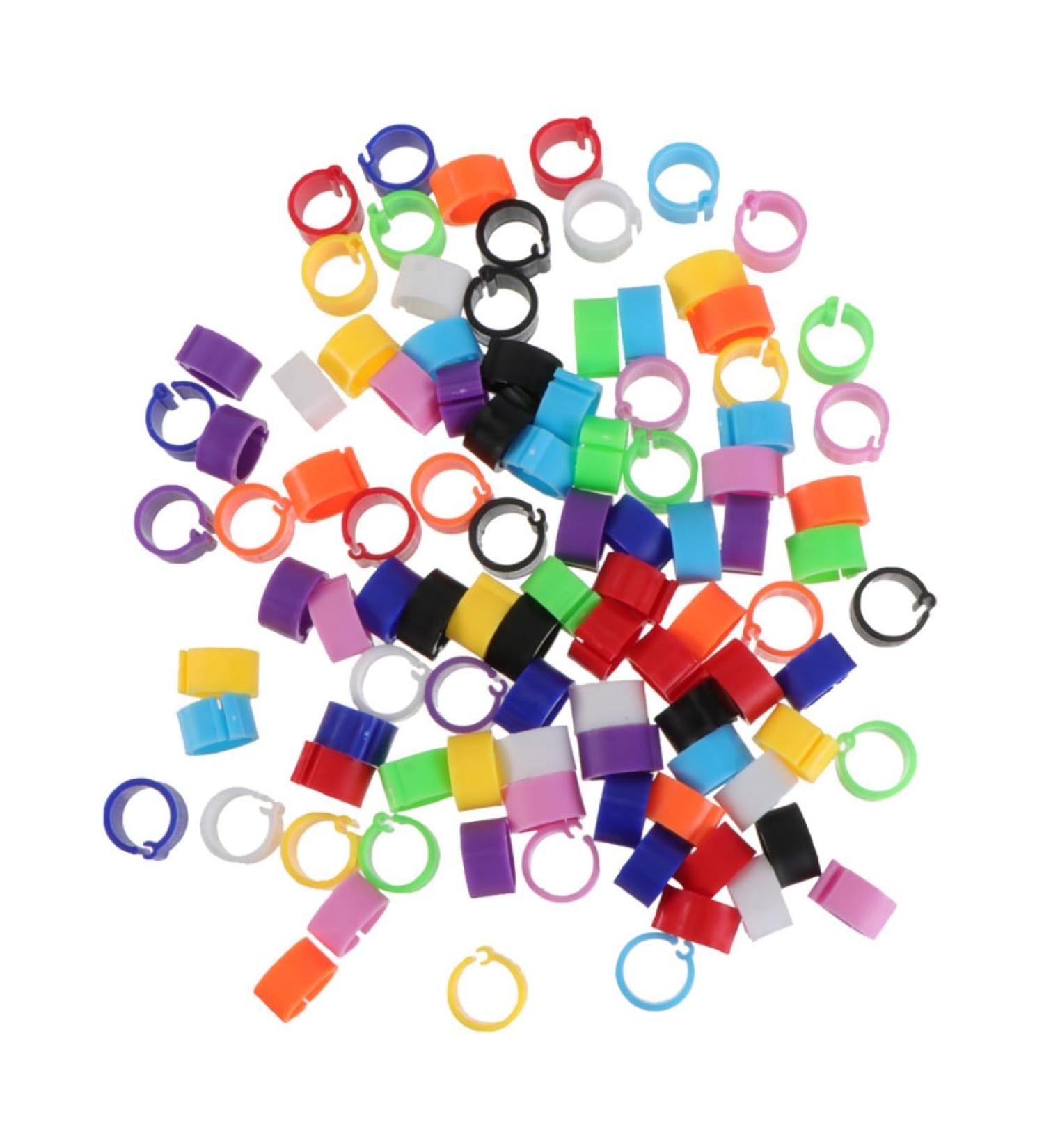 FOMIYES 600 Pcs Homing Pigeon Anklet Labels Where Pigeon Foot Bands Clip on Leg Ring Drumstick Pigeon Ring 0.8X0.8X0.16CMx2pcs Assorted Colorx2pcs - Buy Online on GoSupps.com