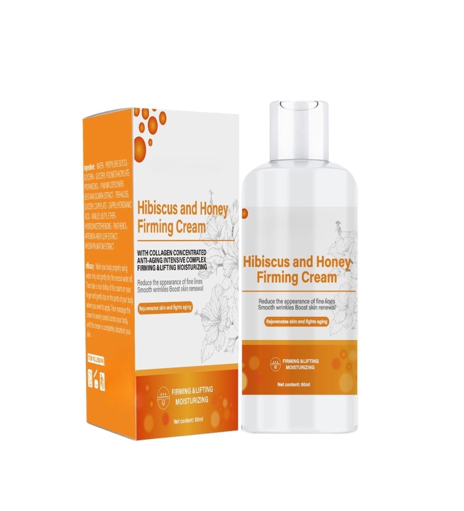Hibiscus and Honey Firming Cream Skin Tightening Lotion for Face & Body Double Chin Reducer Neck Firming Cream with Collagen Firming & Lifting Reduces Wrinkles and Fine Lines - Buy Online on GoSupps.com