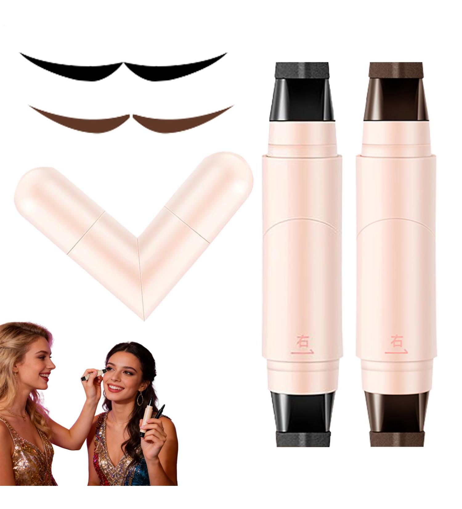 Eyeliner Stamp Tampon Eyeliner Double T te 2 Pochoir Pliable Pour Les Yeux Et Anti-T ches Stylo Tampon Eyeliners Ail Eye Liner Longue Dur e Avec Poin on For Parties Travel Workdays Weddings - Buy Online on GoSupps.com