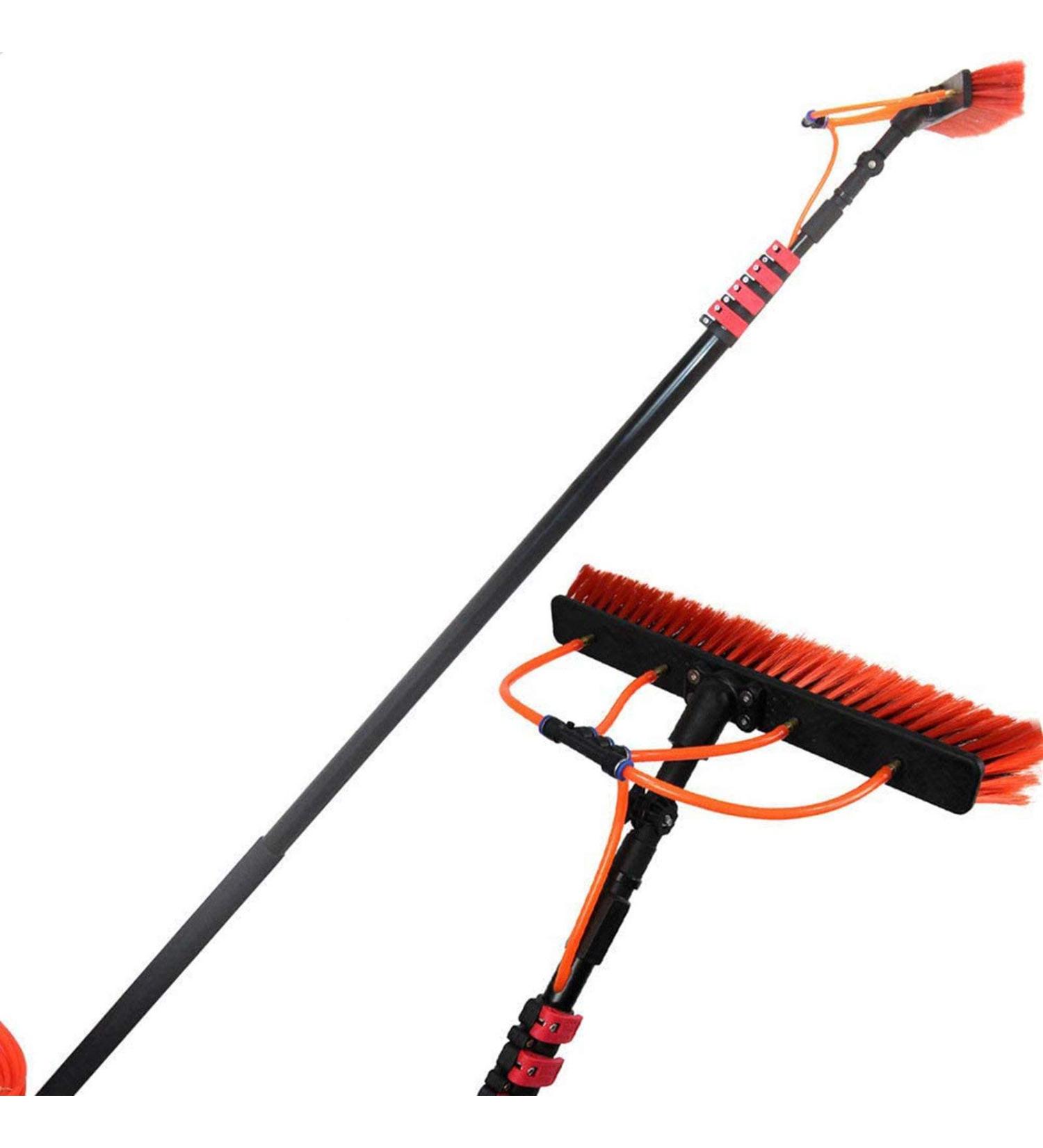 Window Cleaning Kit With Extension Pole 3.6M/5.4M/6M/7.2M/9M/11M Aluminum Alloy Water Fed Telescopic Brush for Window Cleaning Trucks Cleaning System & Washing Tool 24FT/7.2M - Buy Online on GoSupps.com