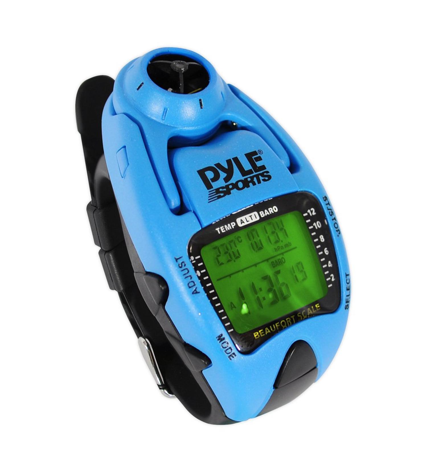 Digital Multifunction Sports Wrist Watch - Waterproof Smart Fit Tracker w/ Altimeter, Barometer, Compass - Pyle Blue - Buy Online on GoSupps.com