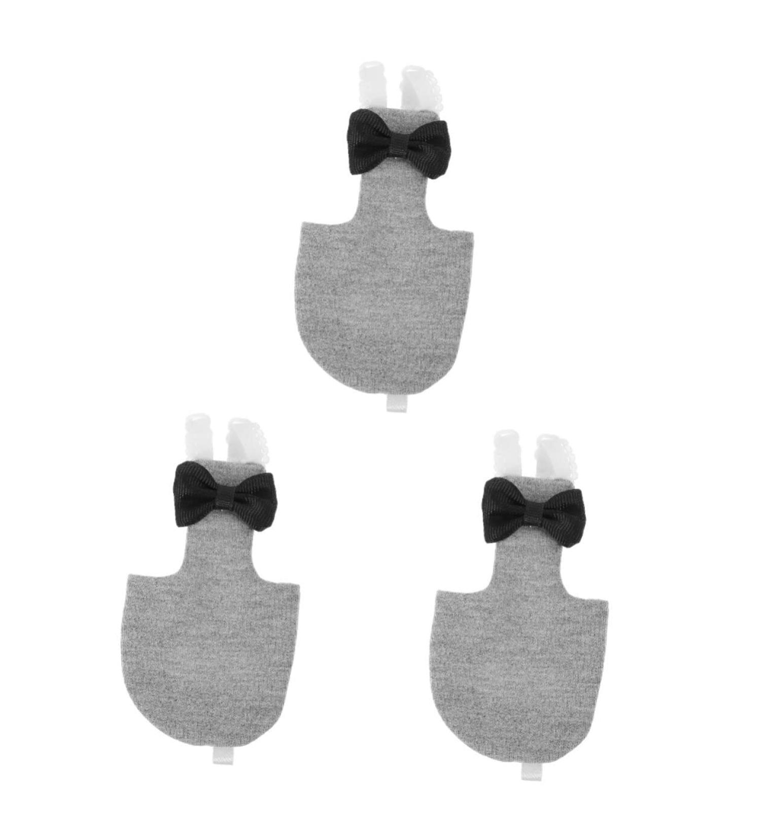 MipCase 3st Flying Bird Windulas | Fashionable Bird Costume & Decorations for Parrots | Cosplay Bird Clothing | Cotton Grey 12x6cm - 3pcs - Buy Online on GoSupps.com