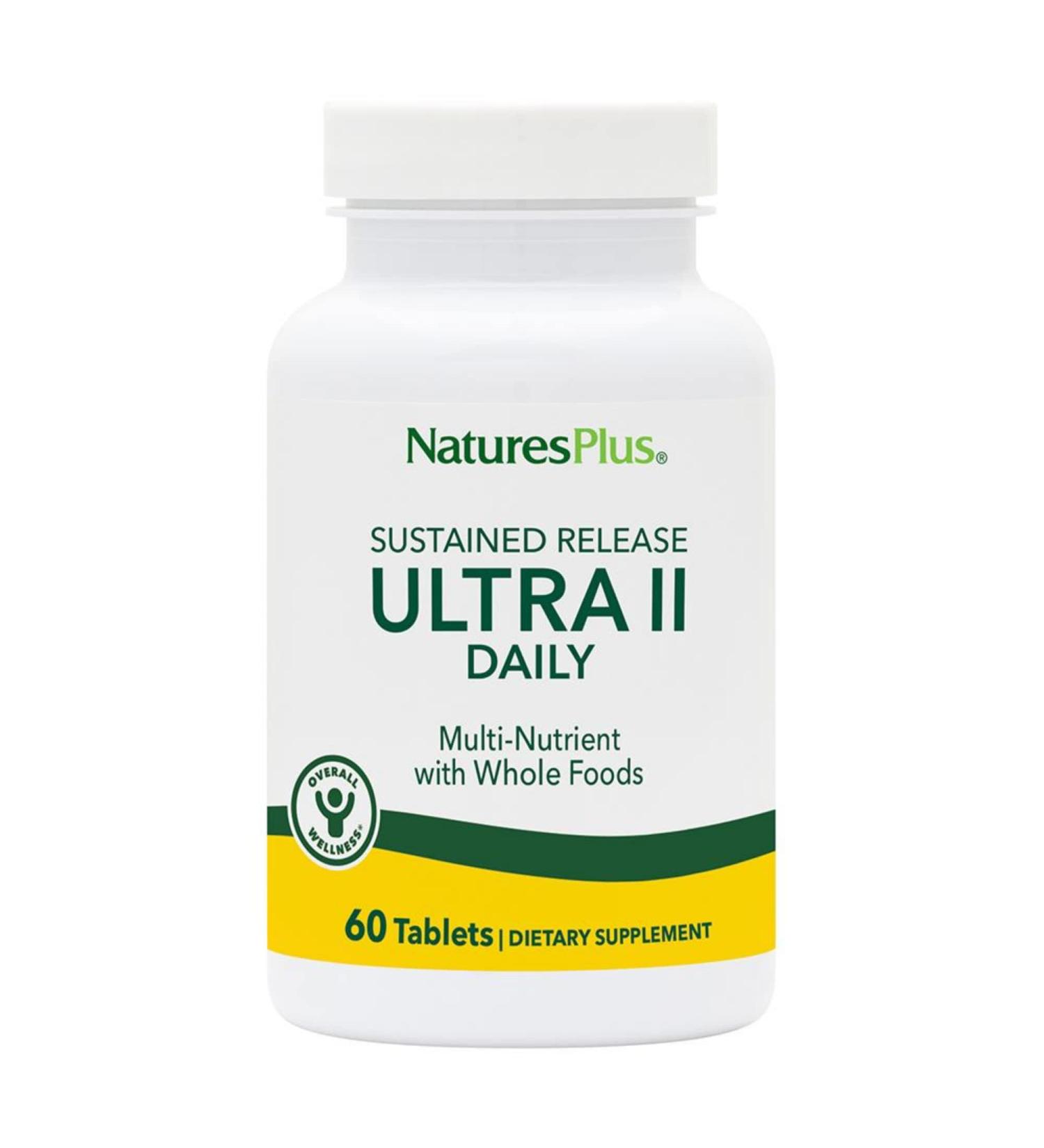 NaturesPlus Ultra II Multivitamin Sustained Release - 60 Vegetarian Tablets - Buy Online on GoSupps.com