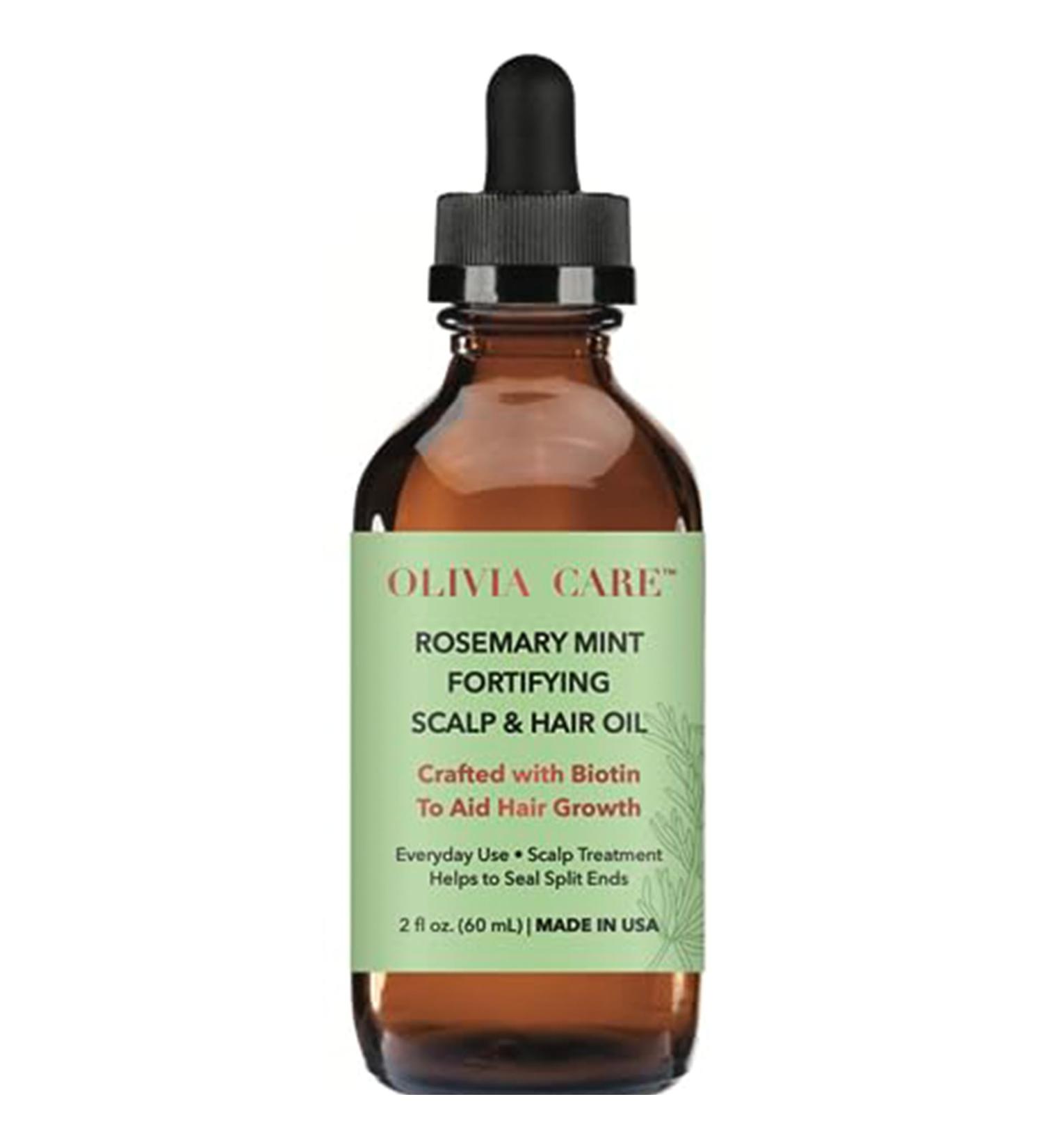 OLIVIA CARE Rosemary and Mint Hair Treatment | Fortifying Scalp Formula with Biotin for Hair Growth | Made in USA | International Shipping Available - Buy Online on GoSupps.com