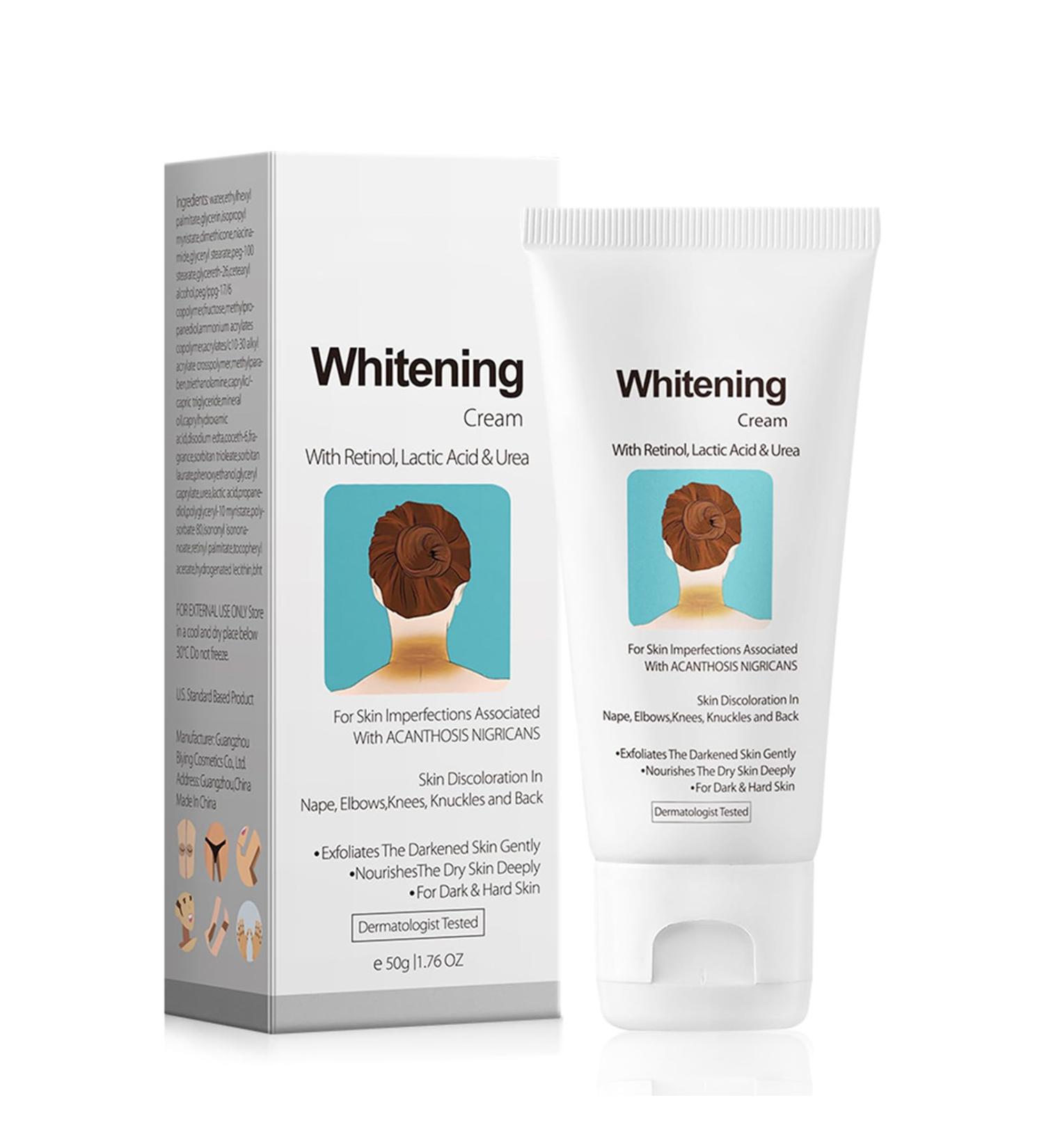 Skin Whitening Cream for Acanthosis Nigricans Skin Lightening Cream for Dark Skin Skin Bleaching Cream with Retinol for Hard Skin Fade Melanin Body Armpit Knees Elbows & Knuckles - Buy Online on GoSupps.com
