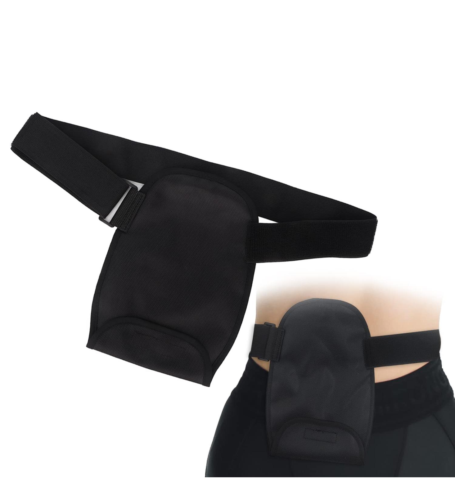 DANLIKT Ostomy Bag Covers 9.45 x 7.48 inch Waterproof Colostomy Bag covers with Adjustable Elastic Fixation Band Hold Ostomy Pouch Men Women Ostomy Supplies Black - Buy Online on GoSupps.com