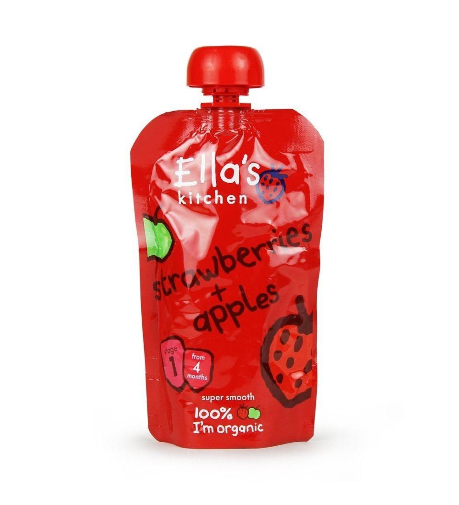 Ella's Kitchen Strawberries and Apples 7x120g Apples NO