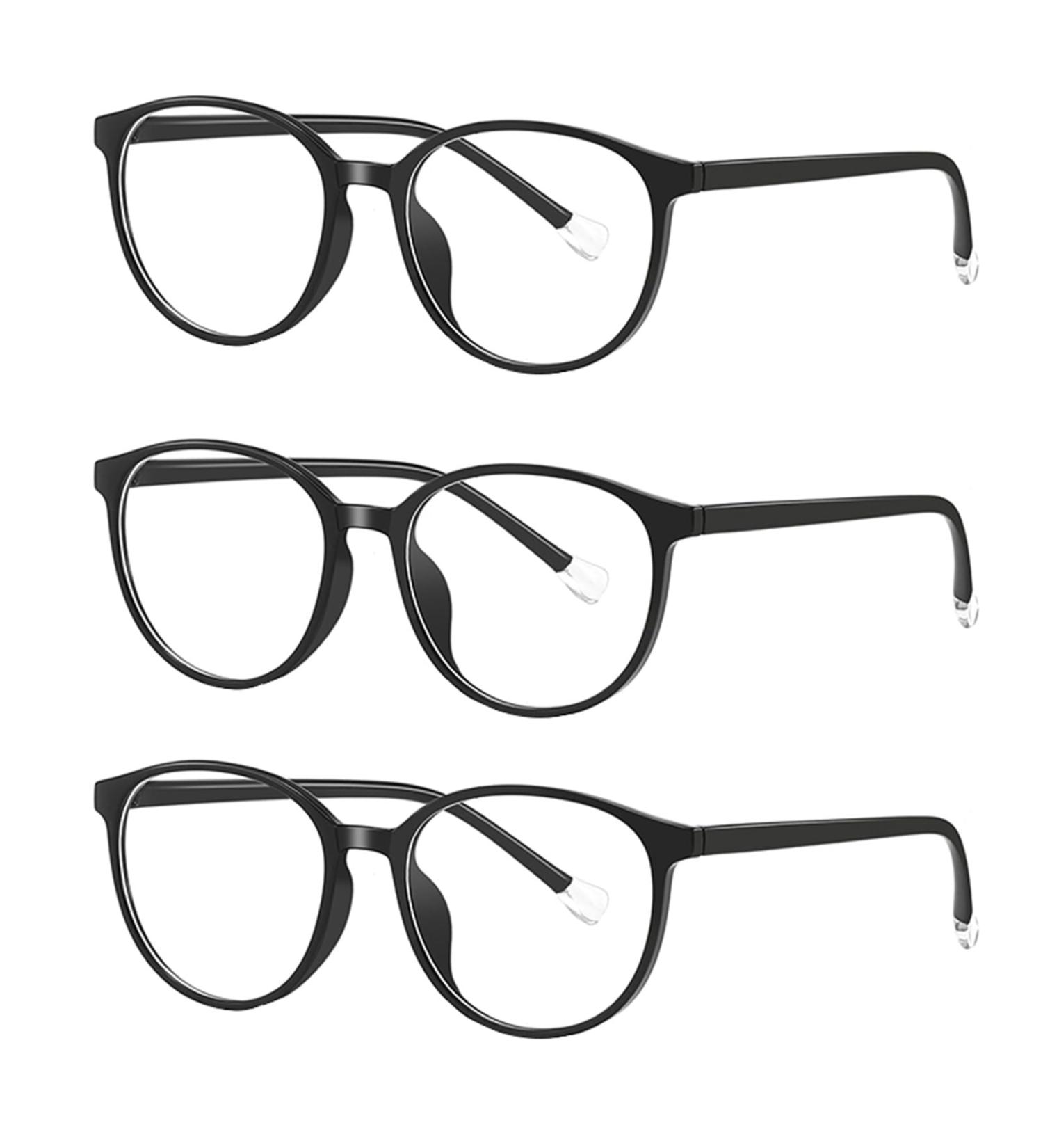 3 Pack Blue Light Blocking Reading Glasses for Men & Women - Lightweight Square Frame 150x Purple - Protect Your Eyes - Buy Online on GoSupps.com