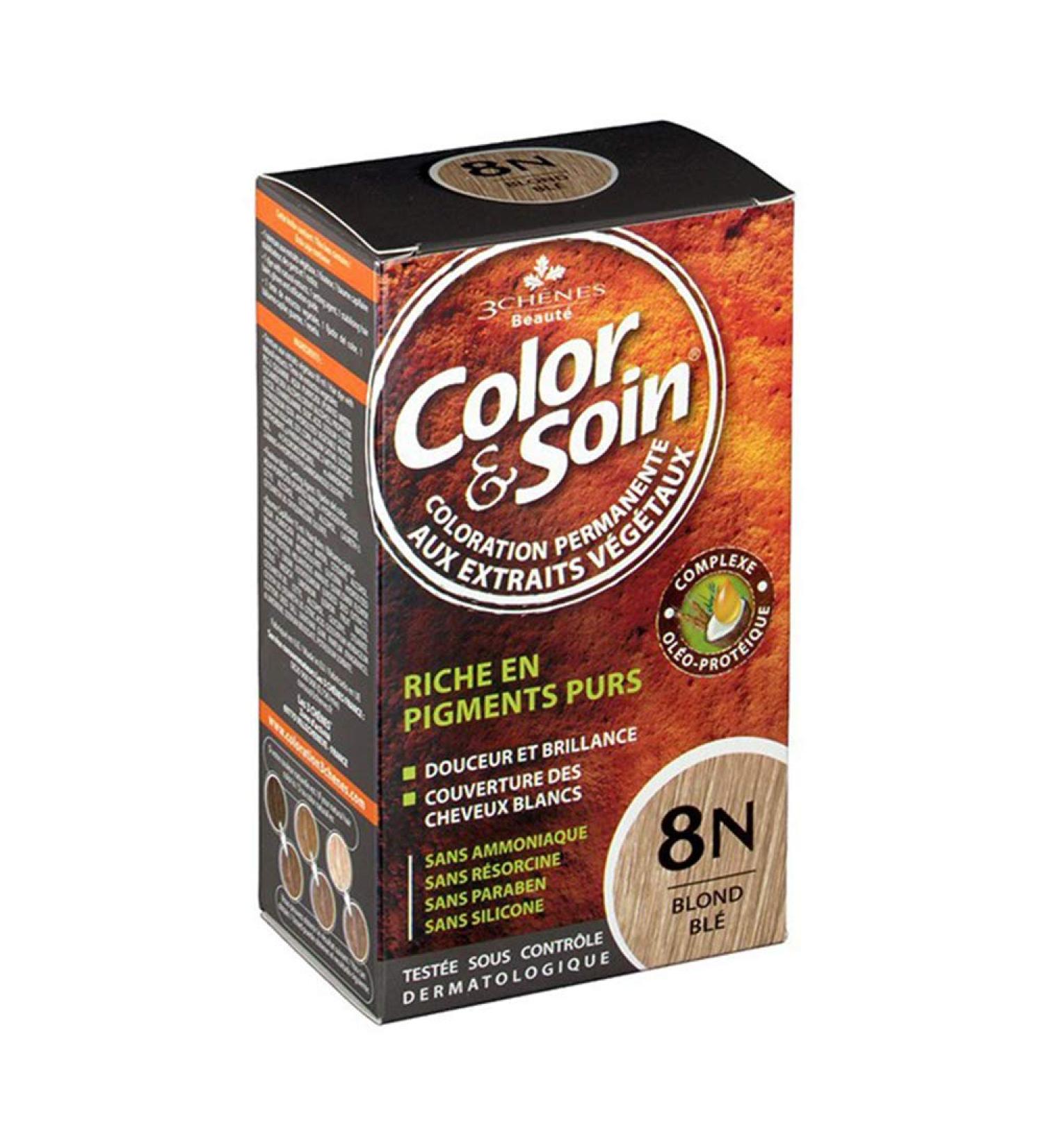 3 Ch nes Color Et Soin Coloration 8 N blond bl 135 ml