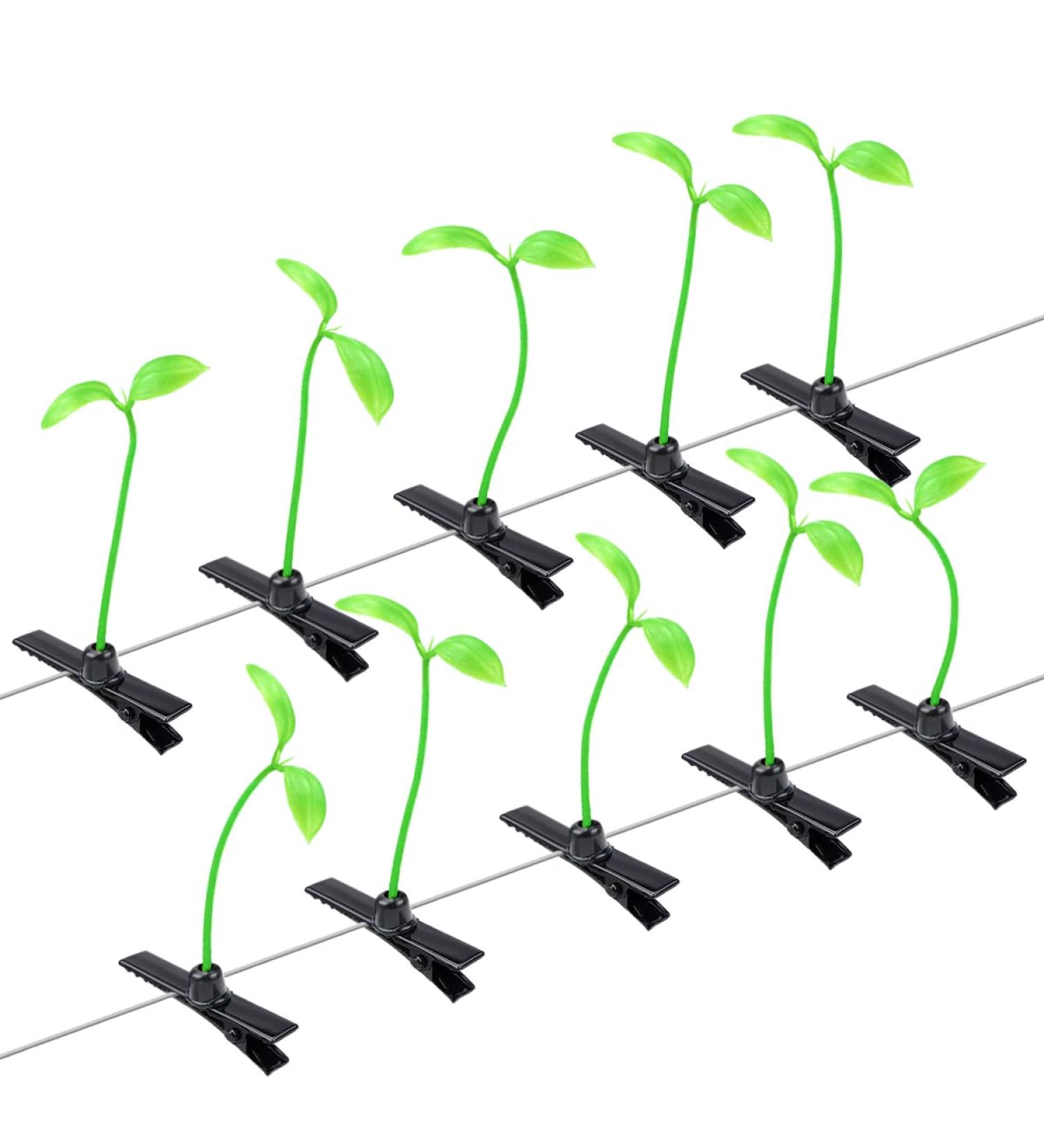 FERCAISH 10 Pcs Trendy Bean Sprouts Hair Clips - Cute Funny Sprout Hairpins for Girls and Kids - Buy Online on GoSupps.com
