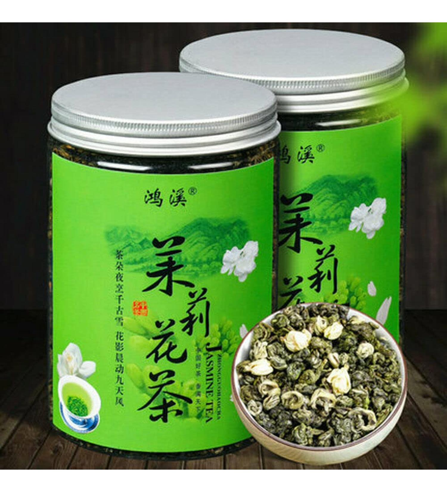 250g de th vert chinois bio de th aromatique de fleur de jasmin - Buy Online on GoSupps.com