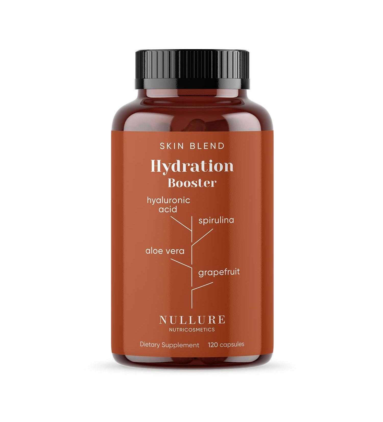 Hialuronic Acid Capsules | Hydrating Formula Anti-Wrinkle Prevention | Vegan | Pure Hyaluronic Acid + Spirulina + Chlorella + Vitamin B3 + Black Radish + Grapefruit | 120 Capsules (2 Months) - Buy Online on GoSupps.com