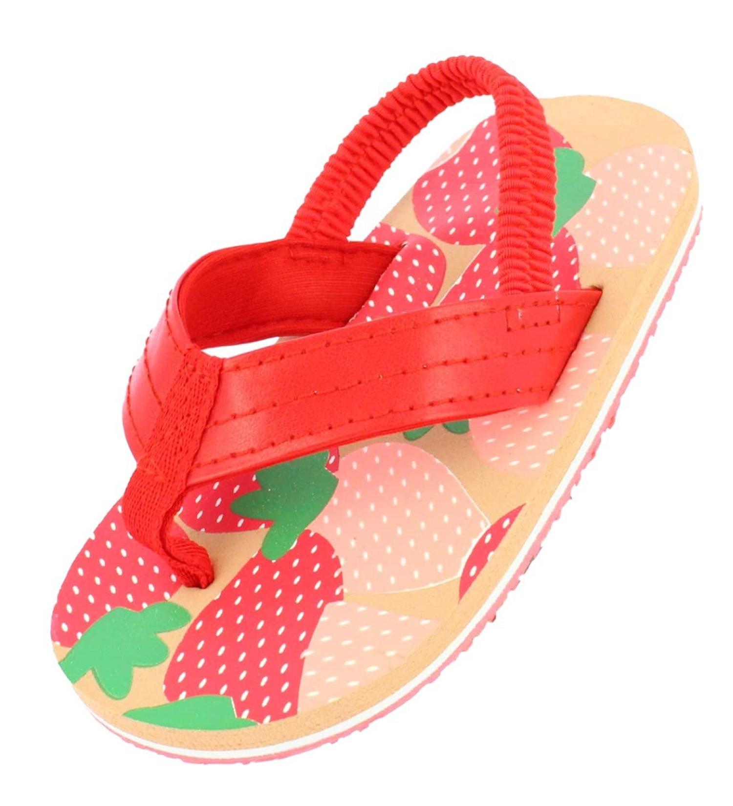 Beck Girls Strawberry Flipflops 27 EU - Trendy Red Summer Sandals for Kids | International Shipping Available - Buy Online on GoSupps.com