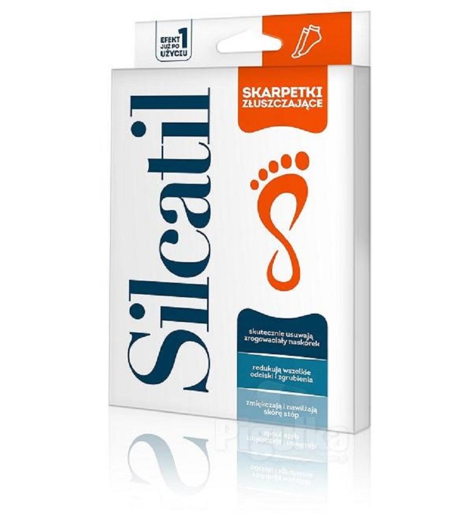 SILCATIL exfoliating SOCKS callus & hard skin remover foot mask Peel Away Calluses and Dead Skin
