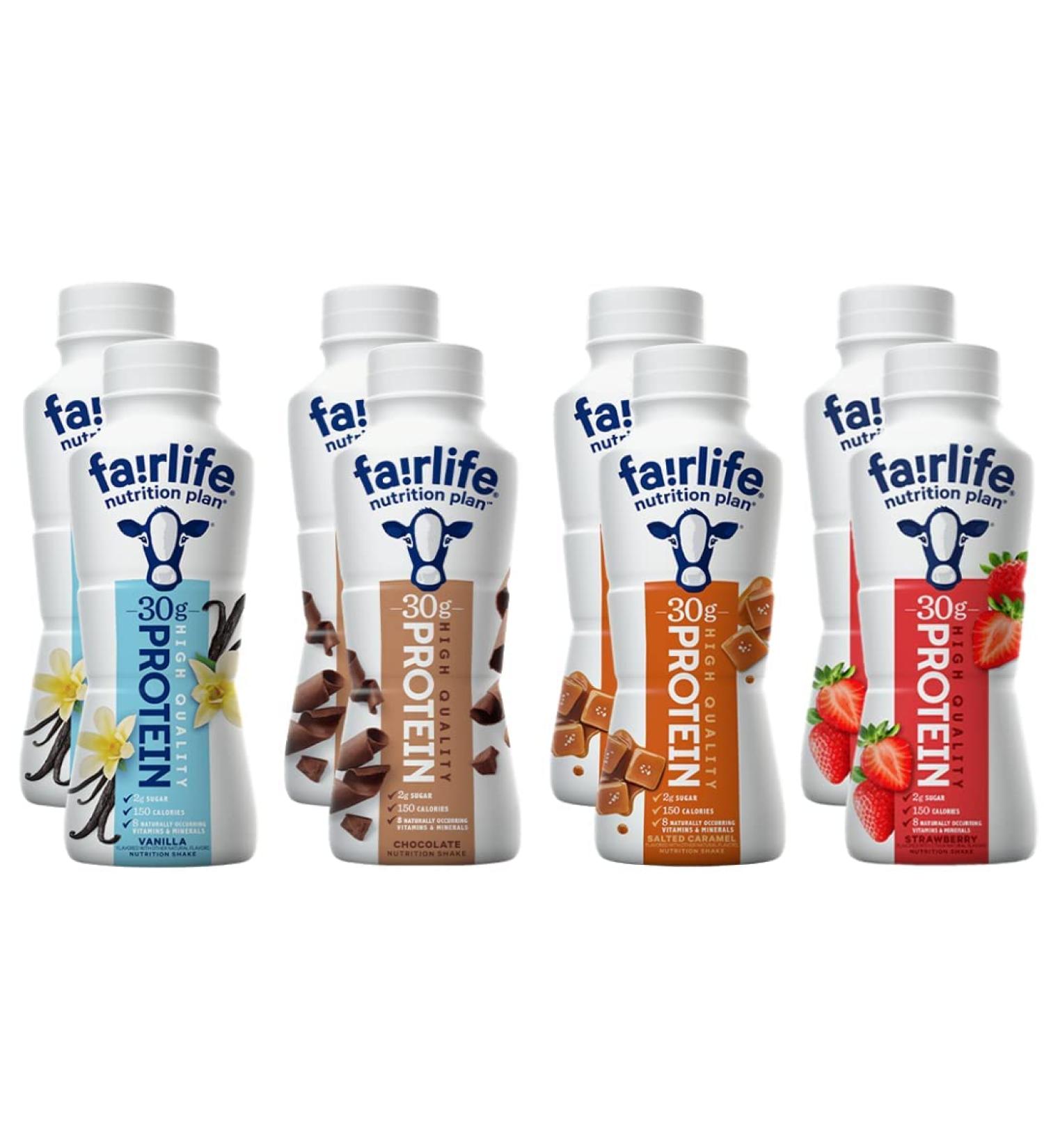 Fairlife Nutrition Plan High Protein Shake Variety Pack - 8 Pack, 11.5 Fl Oz - Buy Online on GoSupps.com