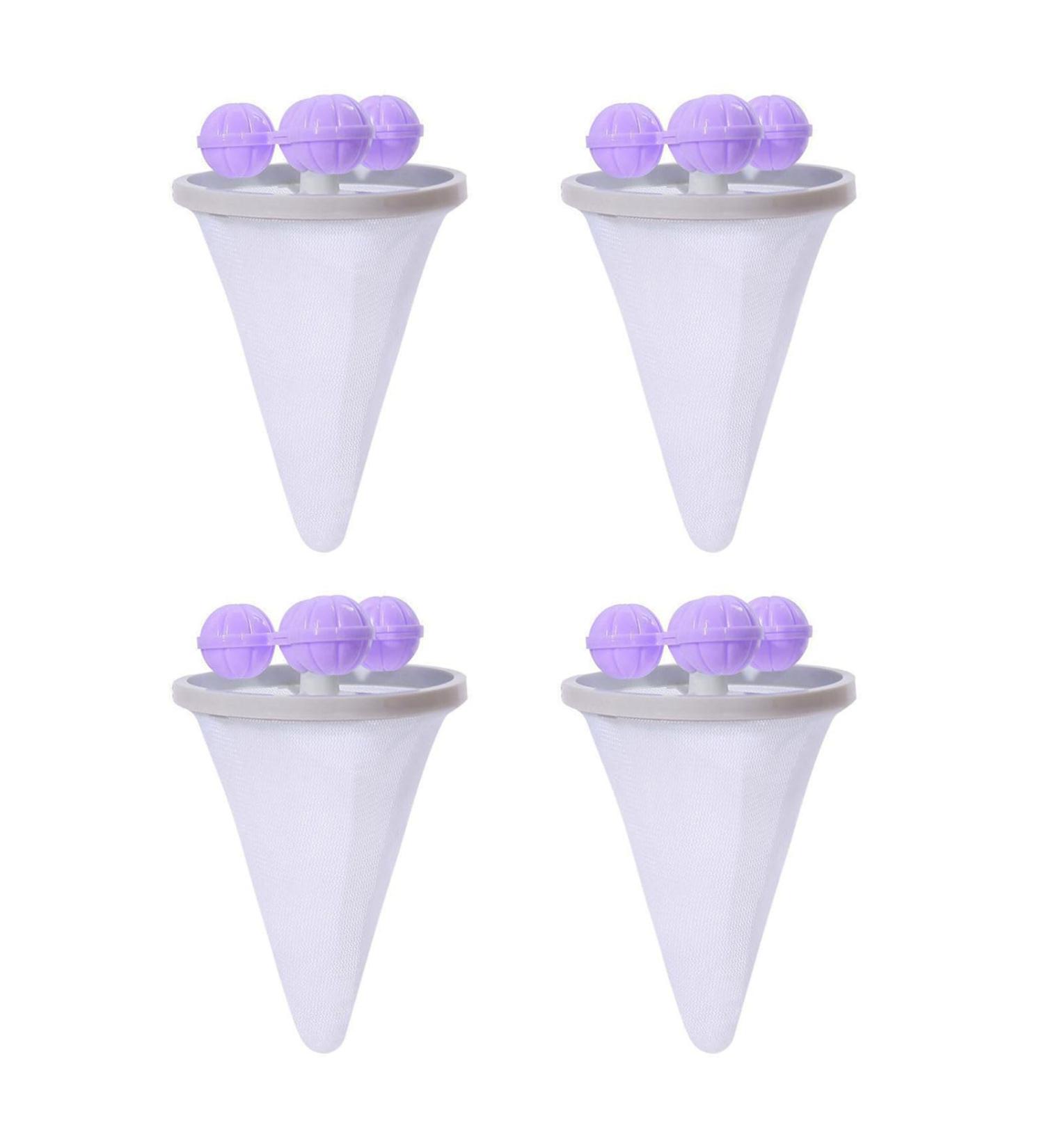 4Pieces Filter Bags Pet Hair Remover Reusable Hair Hair Remover Filter Bag For Laundry Clothes - Buy Online on GoSupps.com