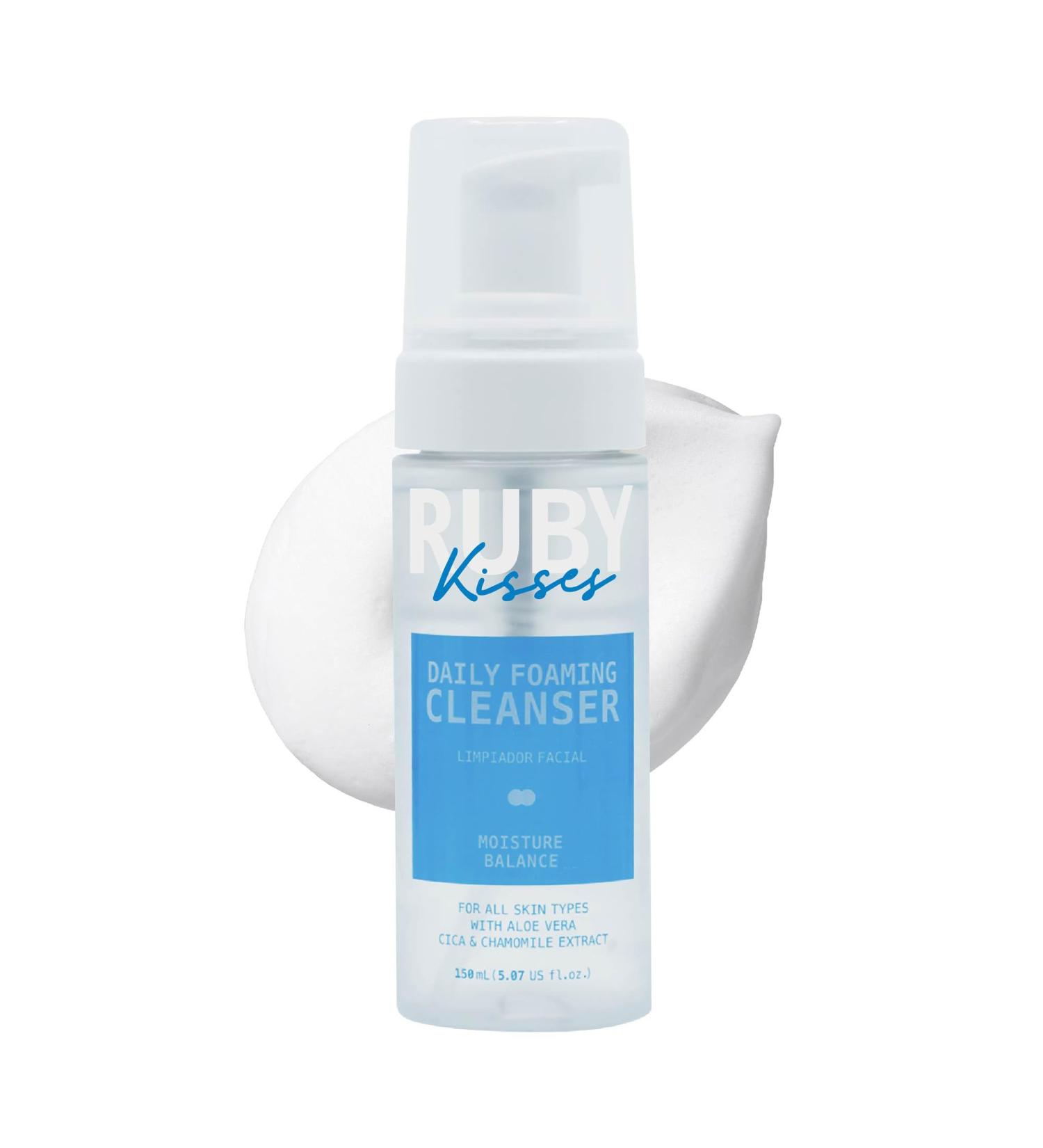 Ruby Kisses Daily Foaming Face Cleanser - Gentle Hydration for All Skin Types Vegan & Cruelty-Free Made in Korea - Buy Online on GoSupps.com