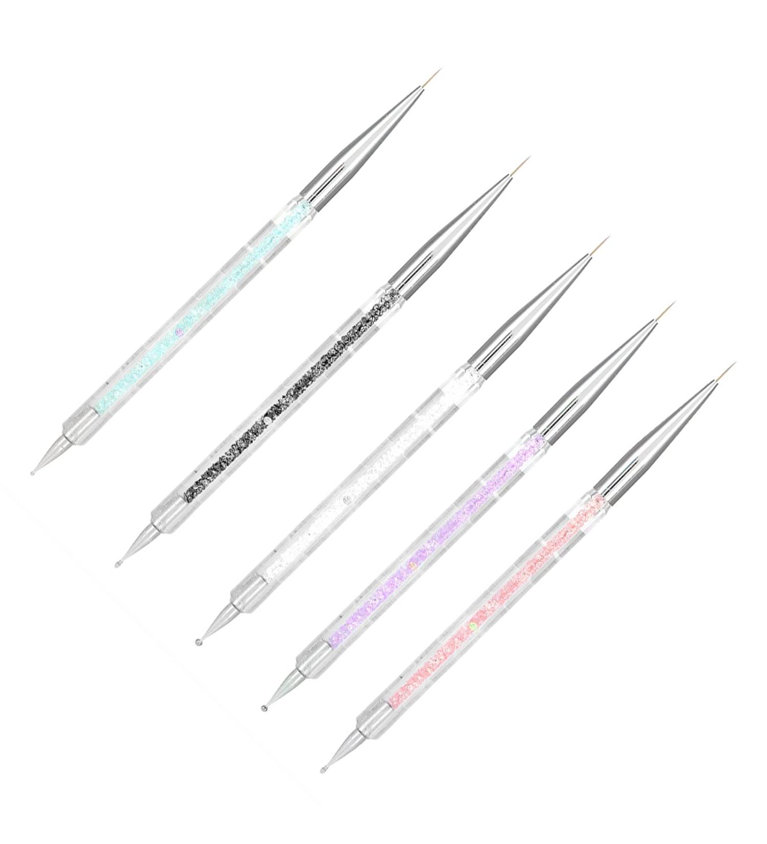 Pen Nail Brush 5pcs Double Dot Manicure Tool Painting Dot Pen Nail Art Color Set - Buy Online on GoSupps.com