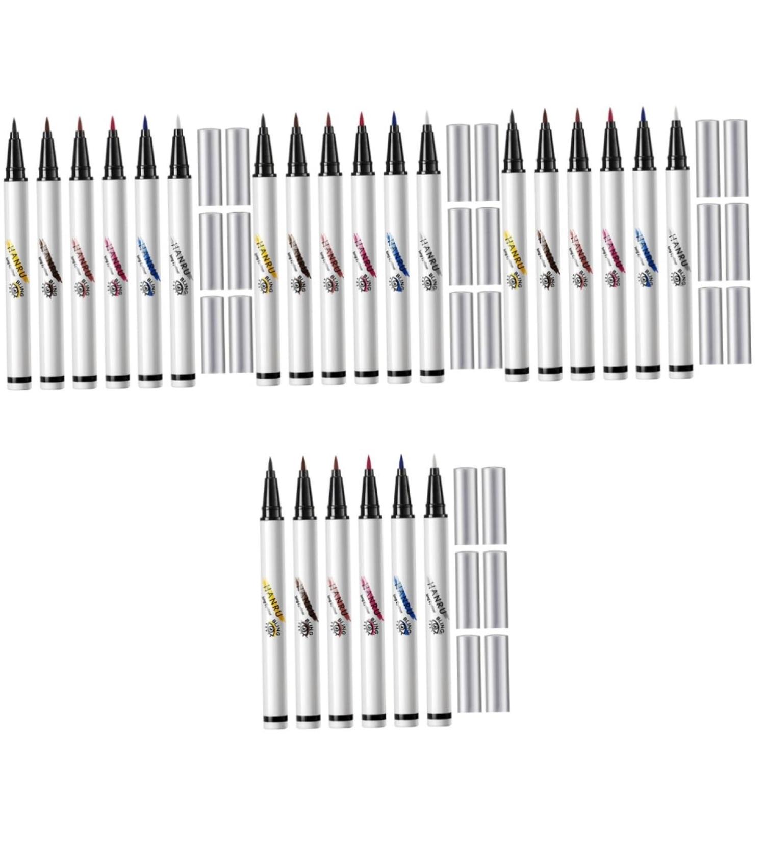 24 Pcs 4 in One Makeup Pen Liquid Eyeliner Eye Liners Eyeliner Pencils Pen Abs Miss Set - Buy Online on GoSupps.com