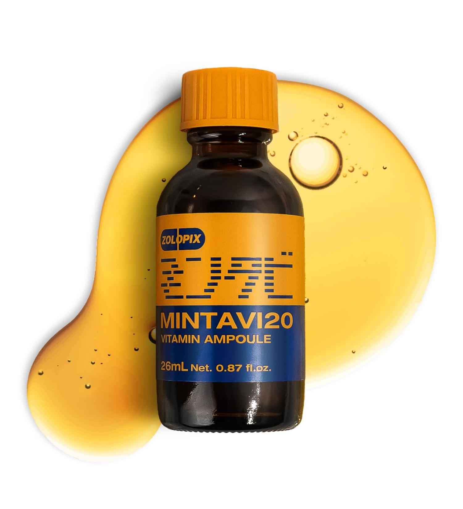 ZOLOPIX MINTAVI20 20% Vitamin C Serum with Ascorbic Acid Alpha Arbutin & Tranexamic Acid for Brightening Dark Spots | Korean Skin Care for Radiant Even-Toned Skin 26ml / 0.879 fl. oz - Buy Online on GoSupps.com