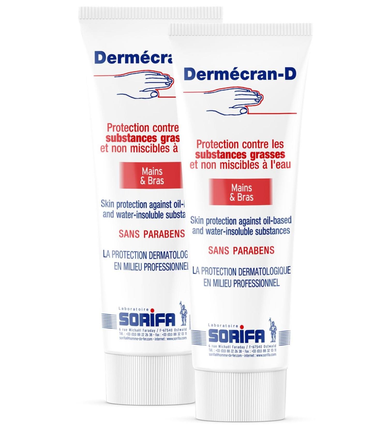 SORIFA - Pack of 2 - Dermscreen - Anti-Grease Protection Paste - Cambois - Powders - Pigments - Hands and Arms - High Tolerance - Tube 125 ml. - Buy Online on GoSupps.com