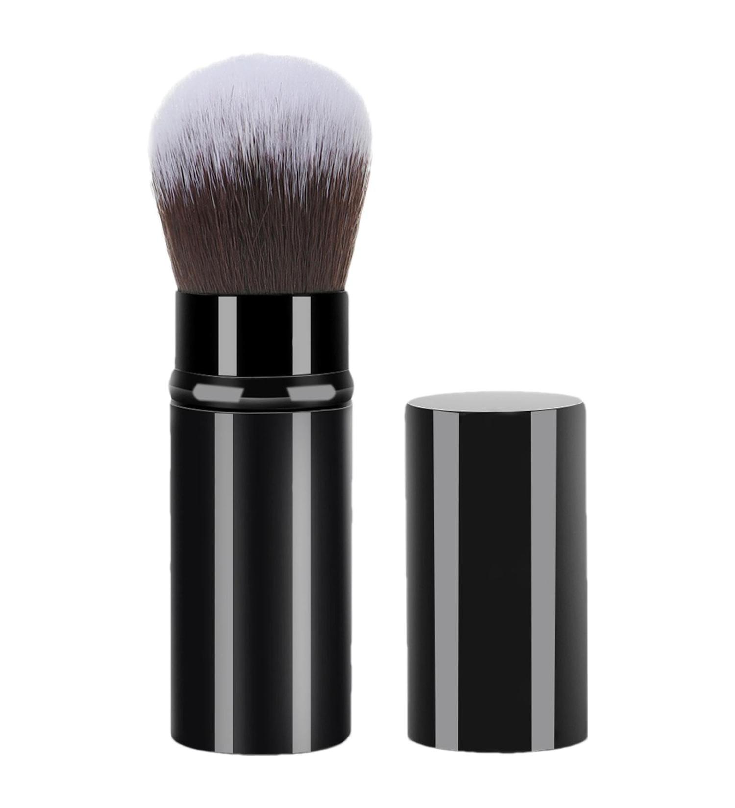 BommFu Telescopic Makeup Brush - Telescopic Small Cosmetics Brushes - Portable Powder Brushes Soft Face Makeup Brush for Sunscreen Bronzing Powder Black - Buy Online on GoSupps.com