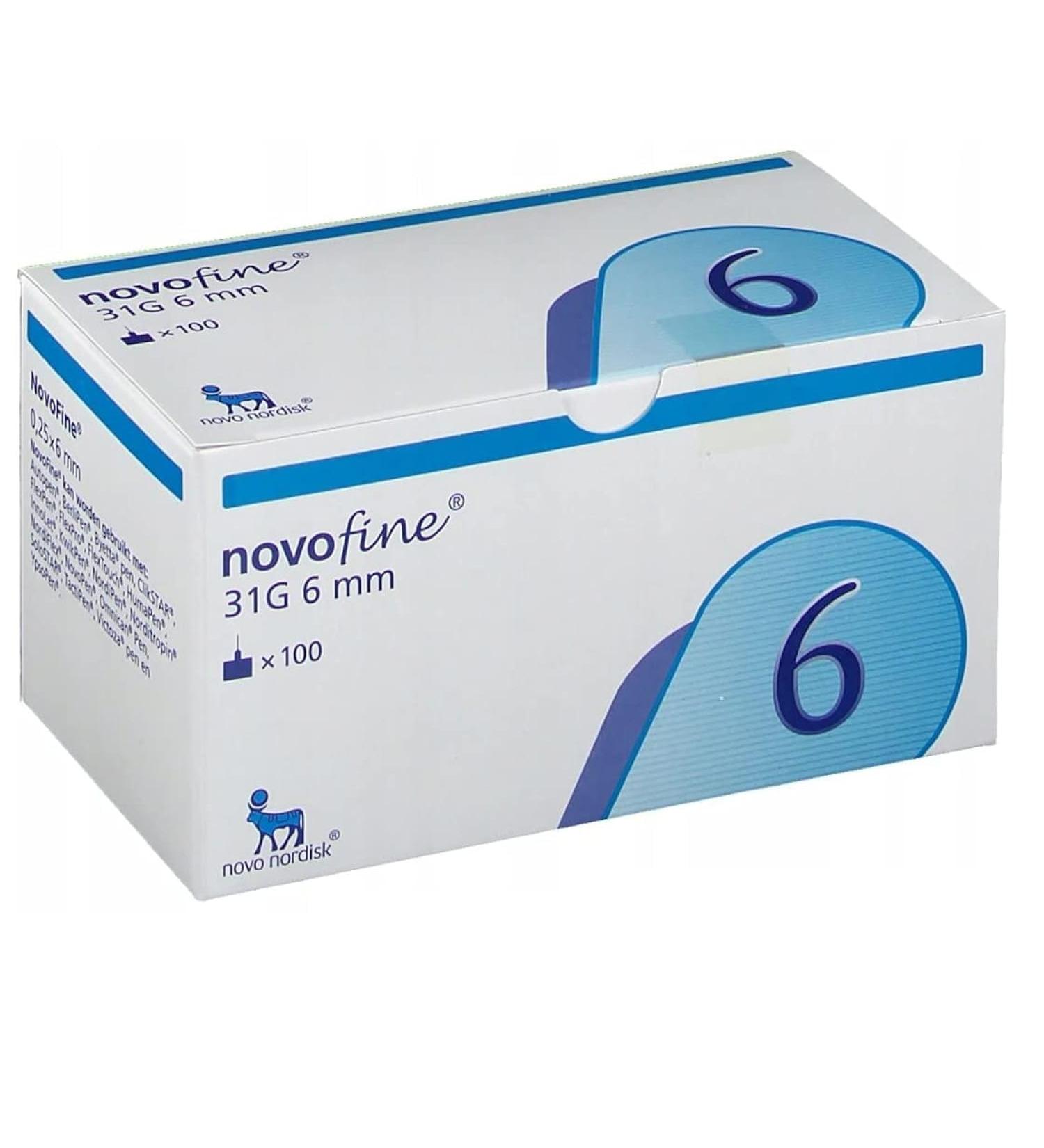 Novofine 6mm x 31g 100ct Novo nordisk by Novofine